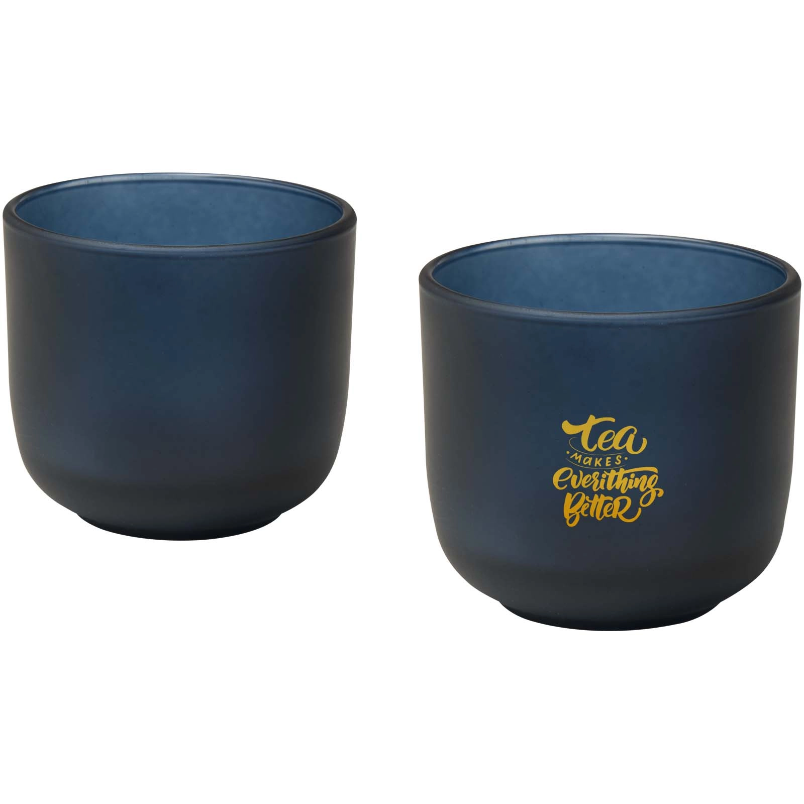 Immagine Set di 2 bicchieri in vetro con finitura opaca da 200 ml Male