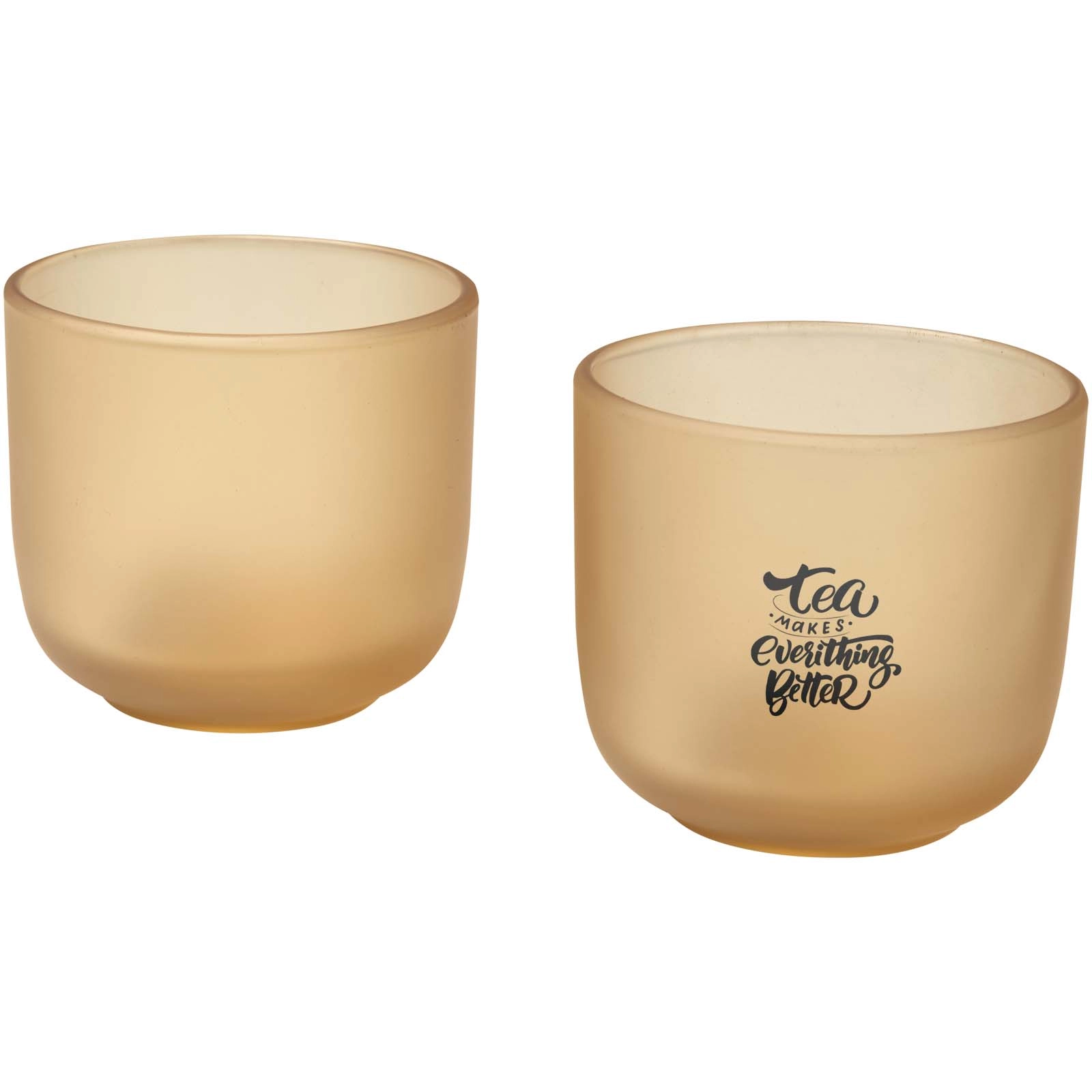 Immagine Set di 2 bicchieri in vetro con finitura opaca da 200 ml Male