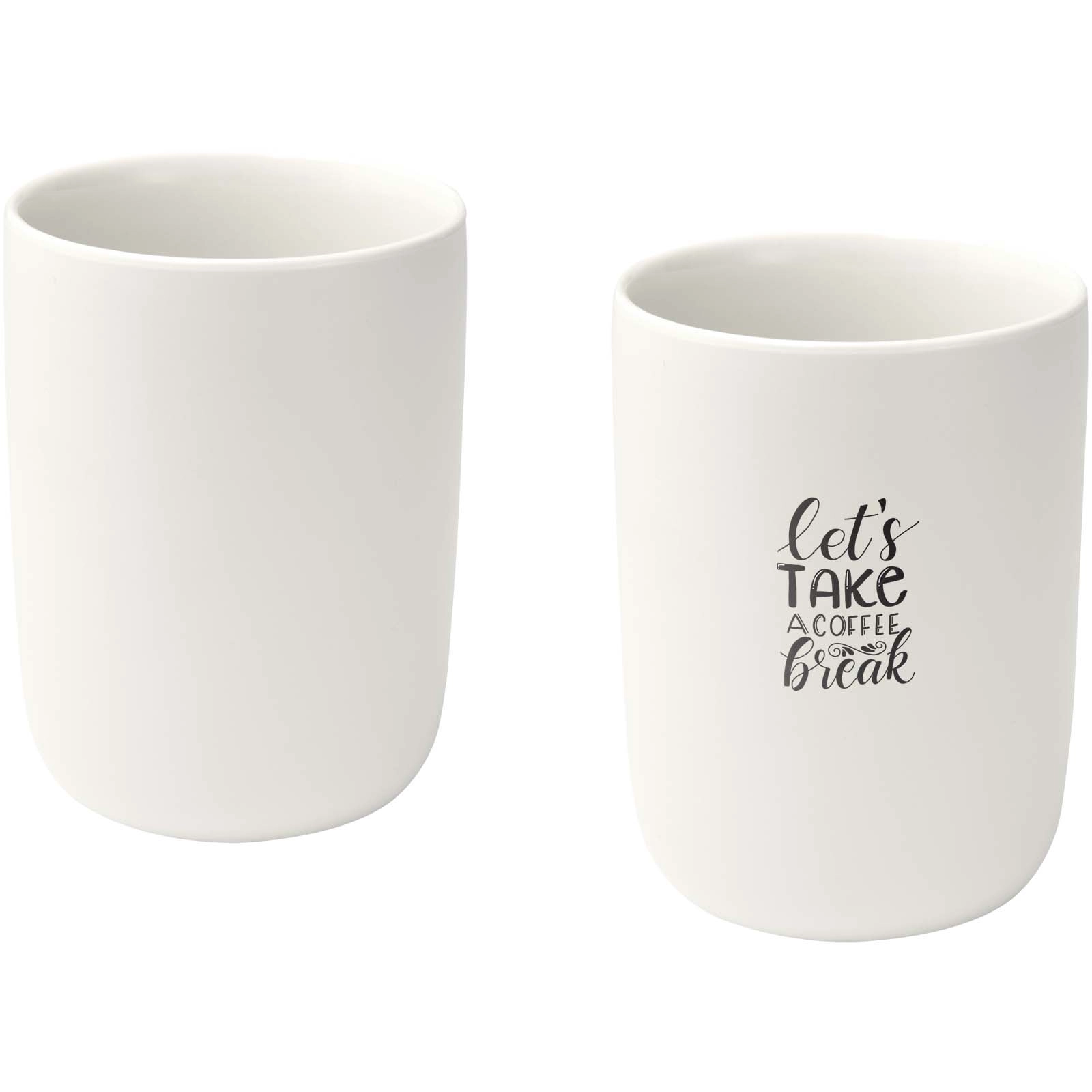Immagine Set di 2 bicchieri in ceramica con finitura opaca da 350 ml Male