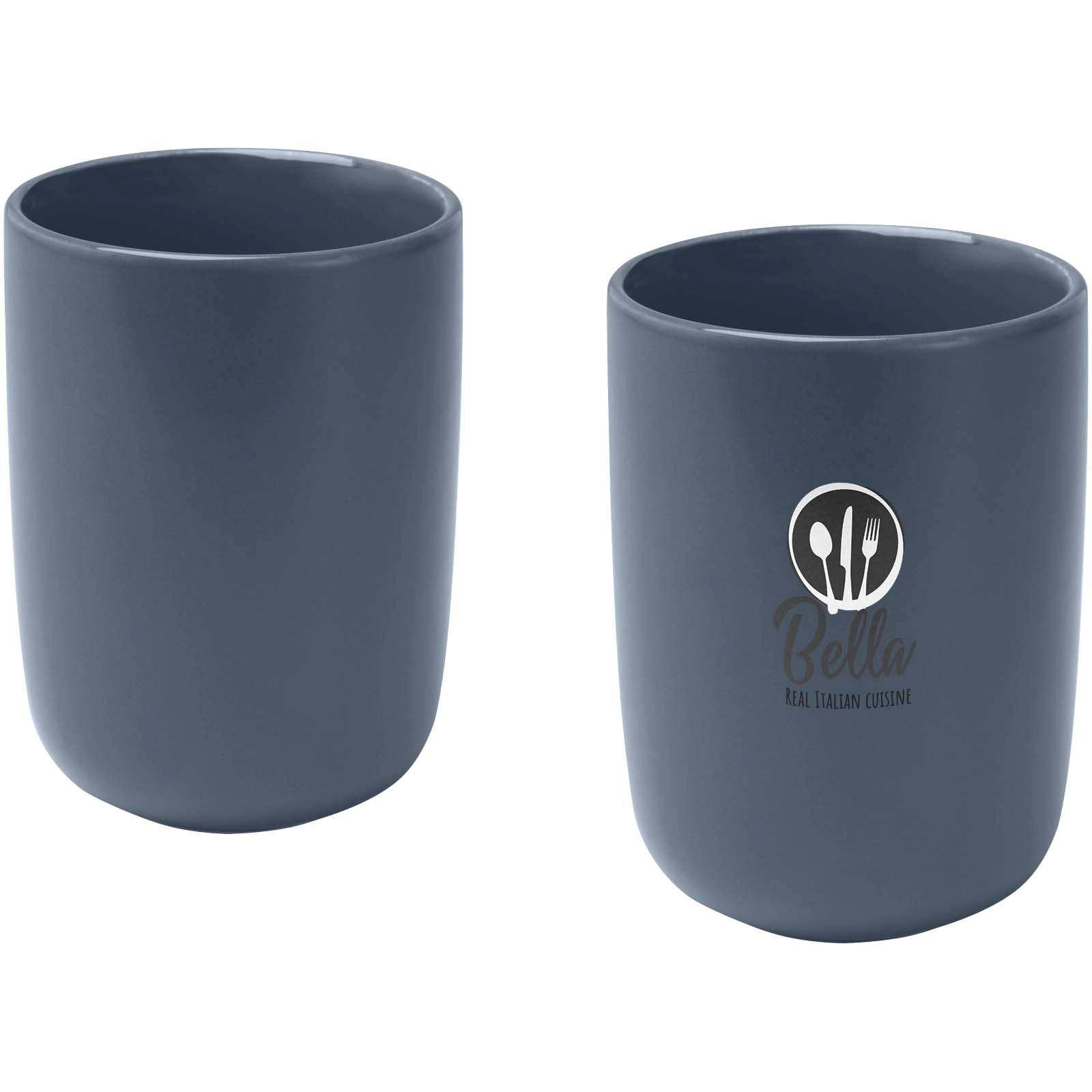 Immagine Set di 2 bicchieri in ceramica con finitura opaca da 350 ml Male
