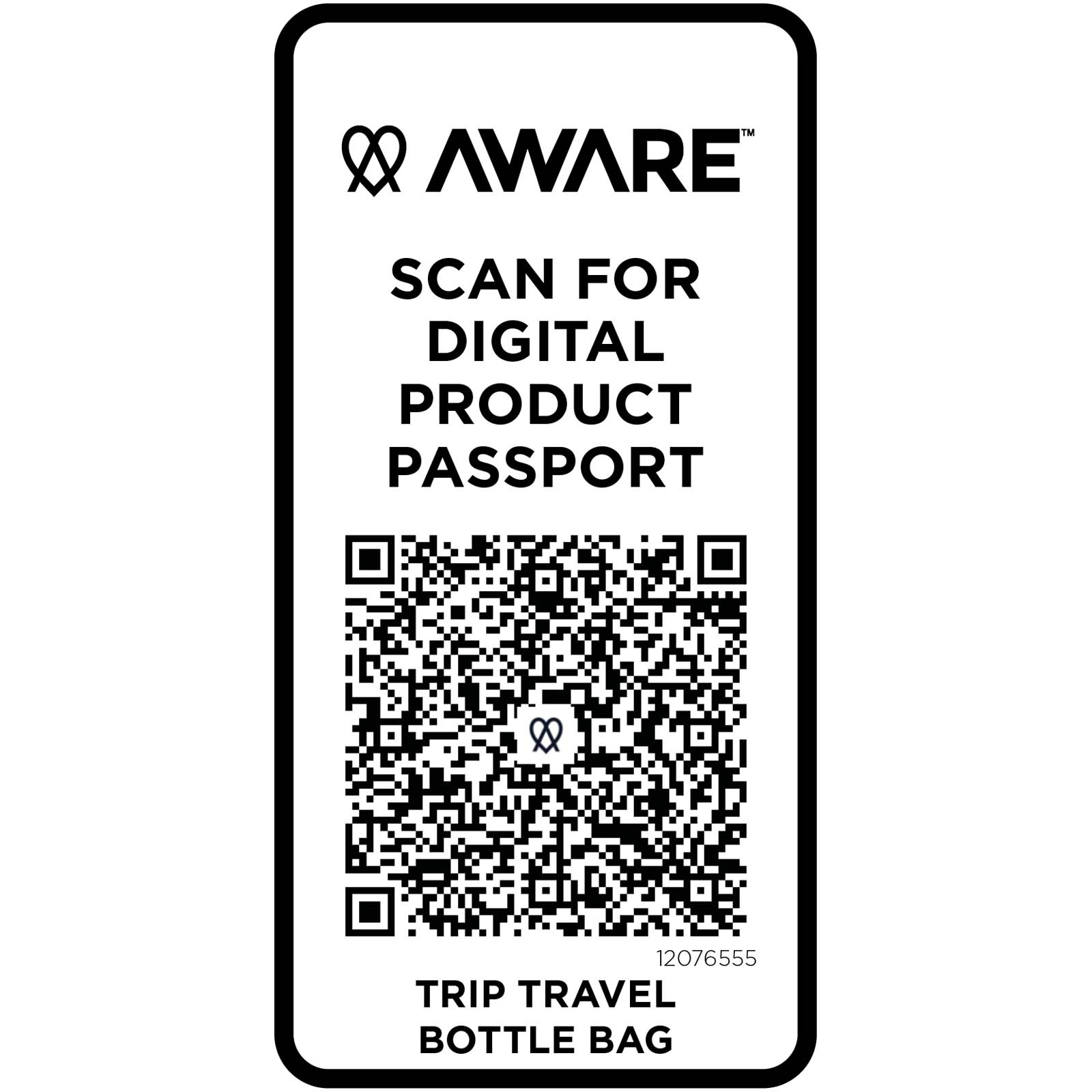 Immagine Borsa da viaggio per bottiglie in materiale riciclato da 2 litri Trip Aware™