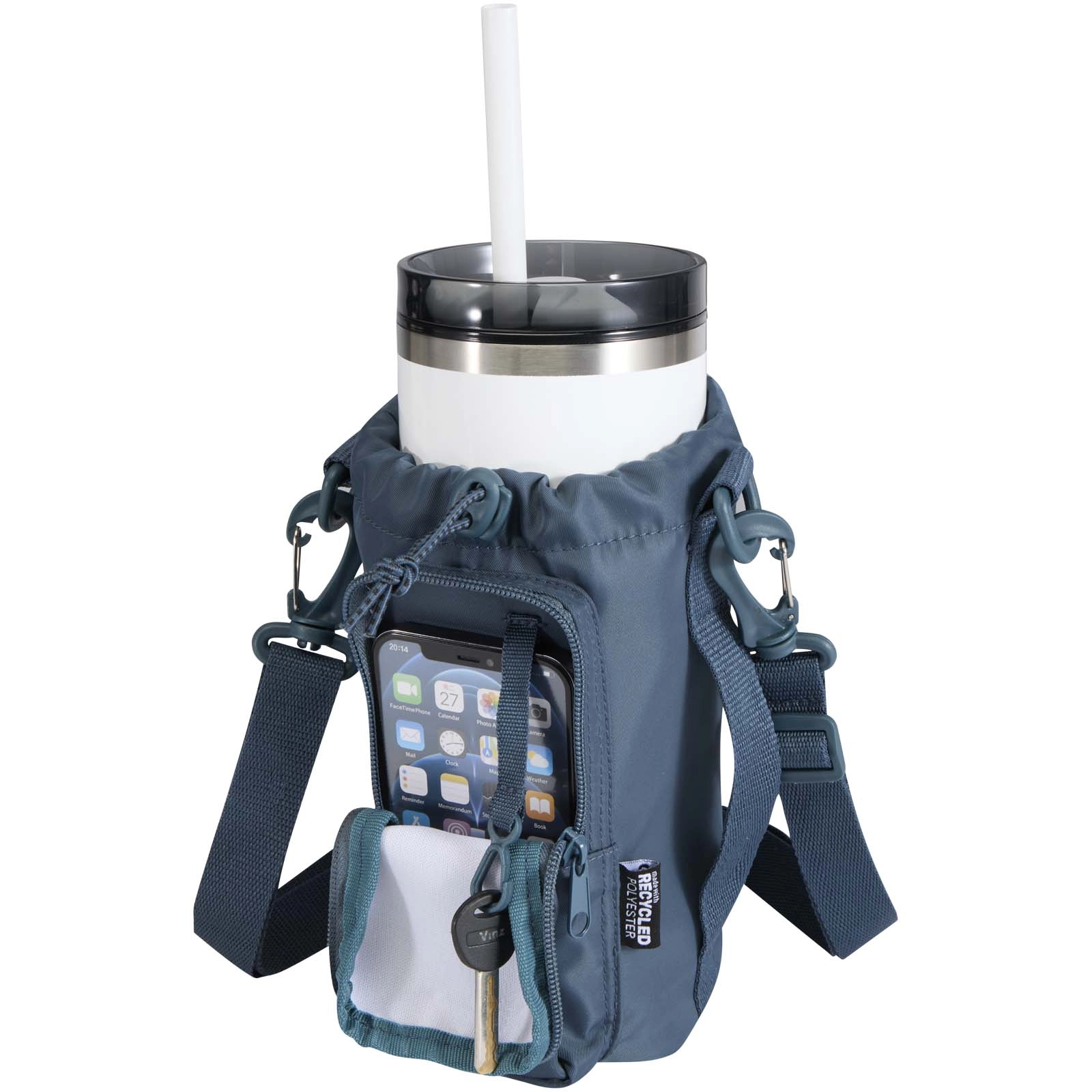 Immagine Borsa da viaggio per bottiglie in materiale riciclato da 2 litri Trip Aware™