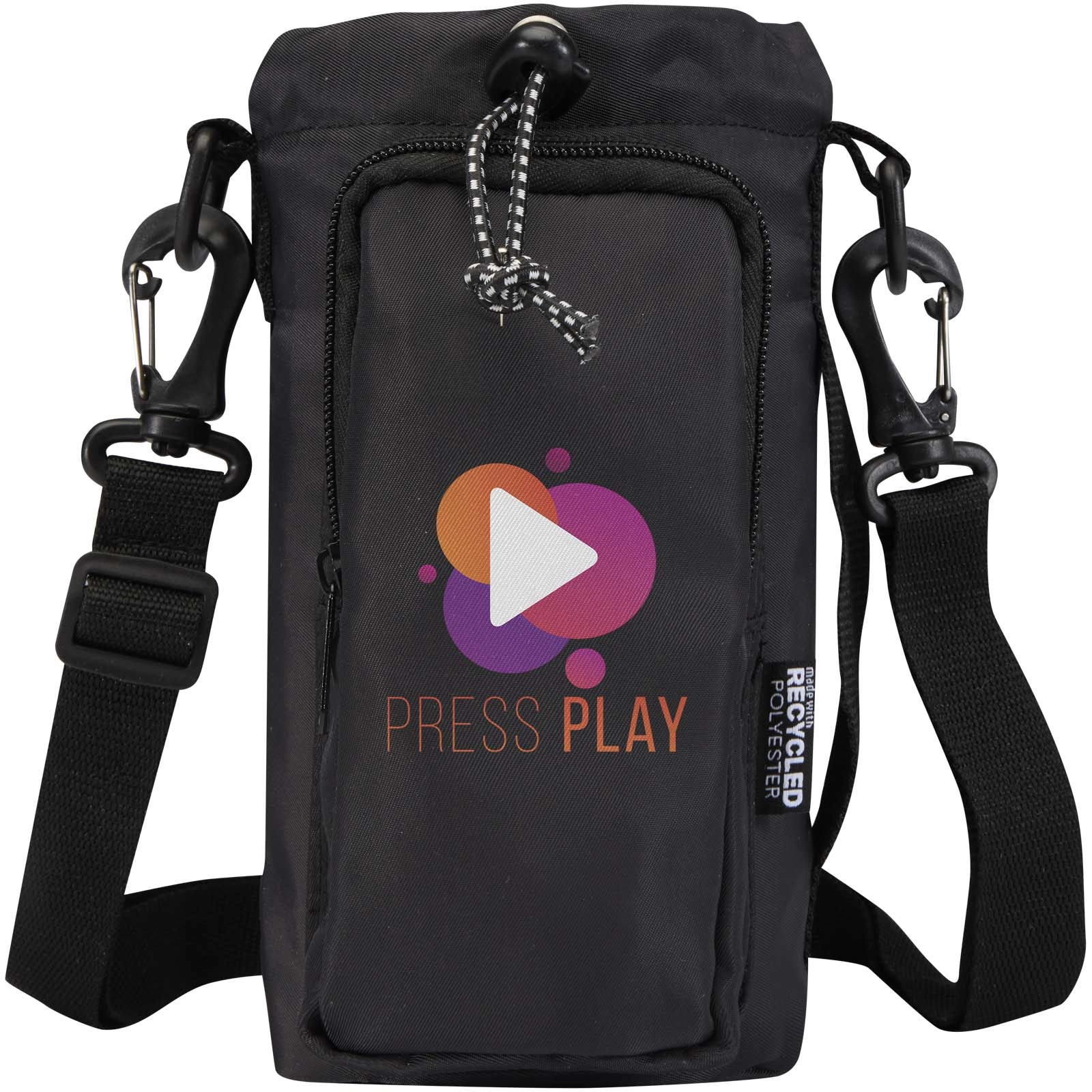 Immagine Borsa da viaggio per bottiglie in materiale riciclato da 2 litri Trip Aware™