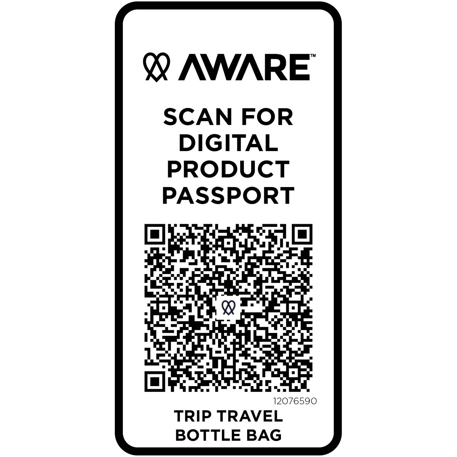 Immagine Borsa da viaggio per bottiglie in materiale riciclato da 2 litri Trip Aware™