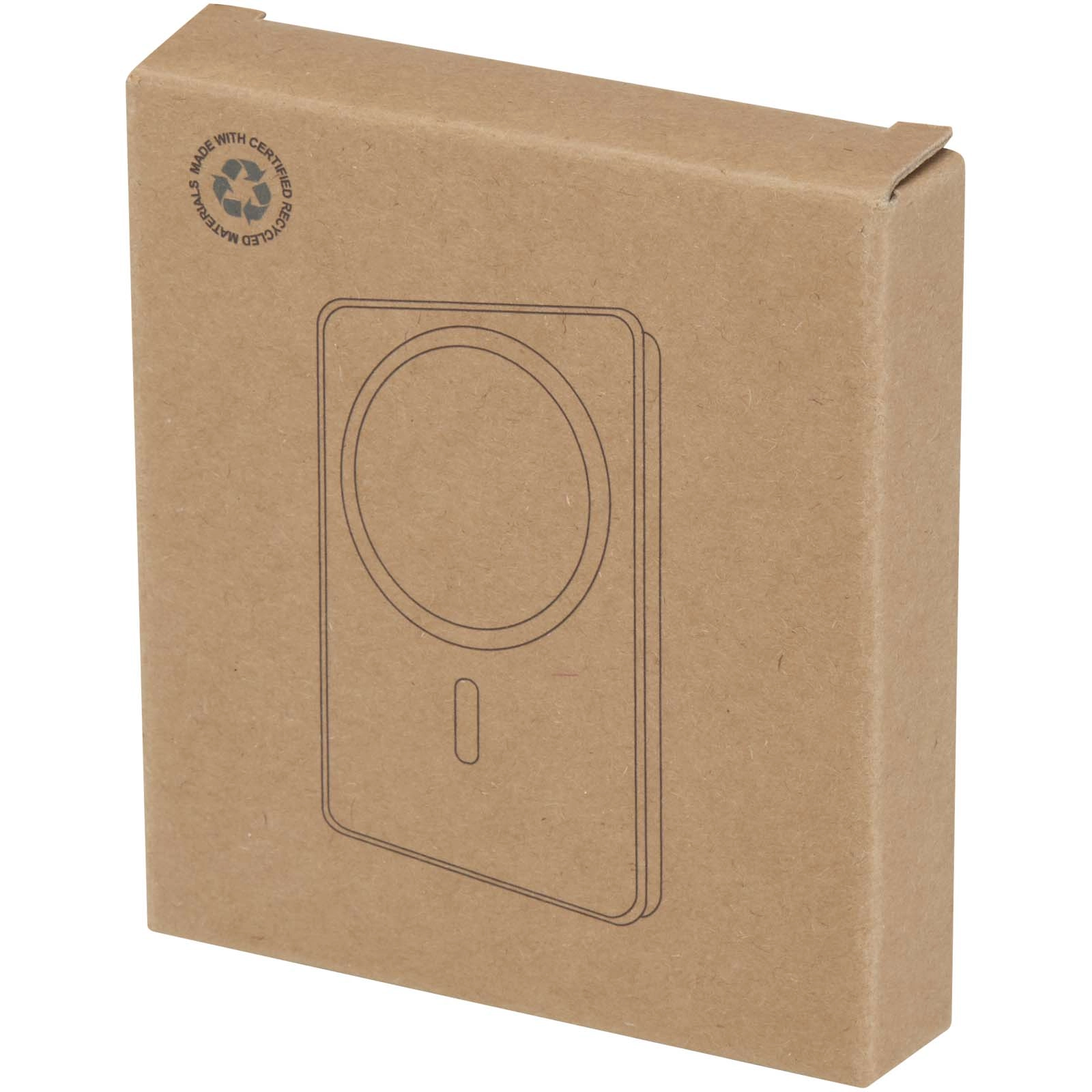 Immagine Power bank magnetico wireless da 5.000 mAh e 15 W con 20 W PD in plastica riciclata Acrab