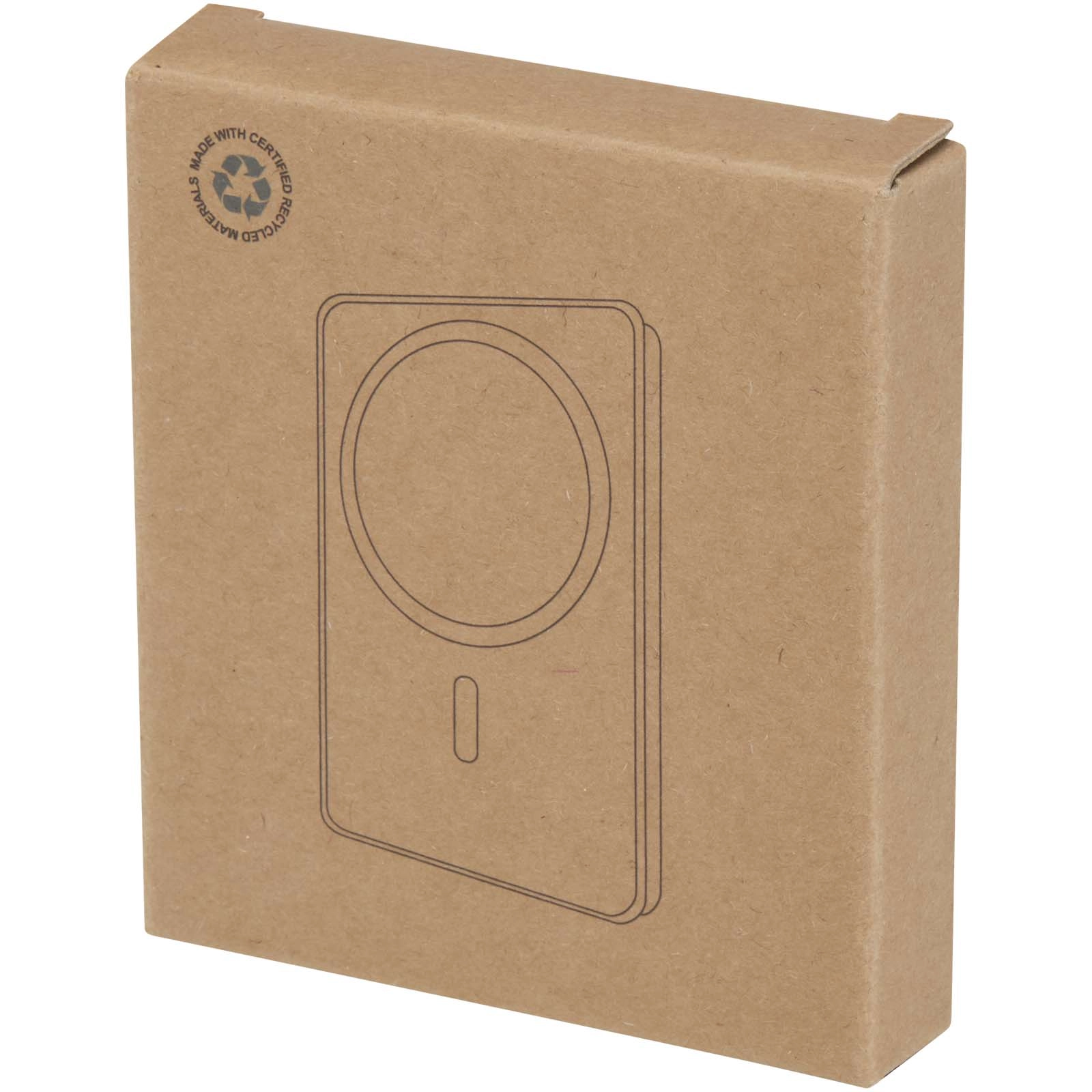Immagine Power bank magnetico wireless da 5.000 mAh e 15 W con 20 W PD in plastica riciclata Acrab