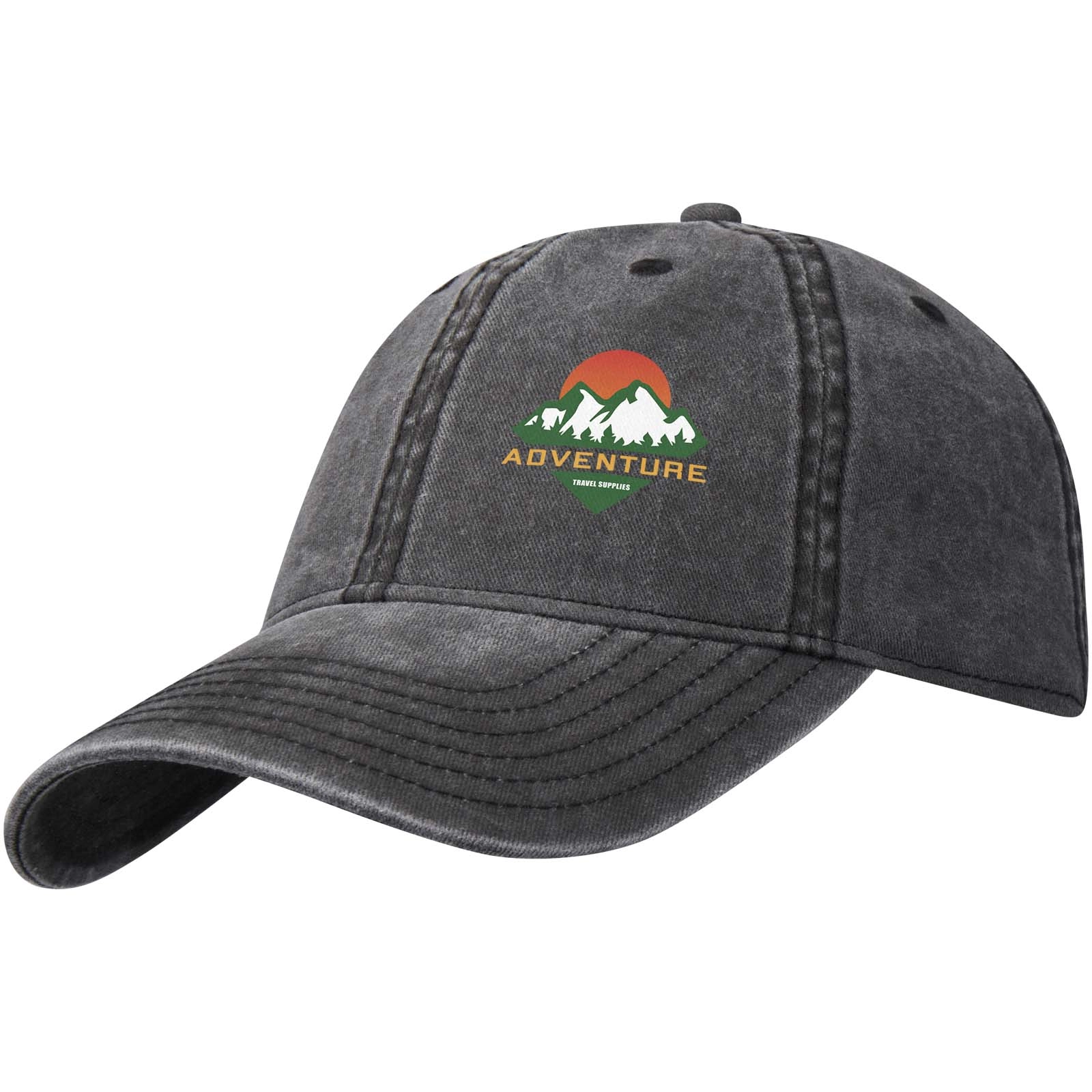 Immagine Cappello a 6 pannelli in tessuto lavato da 270 g/m² Grafton