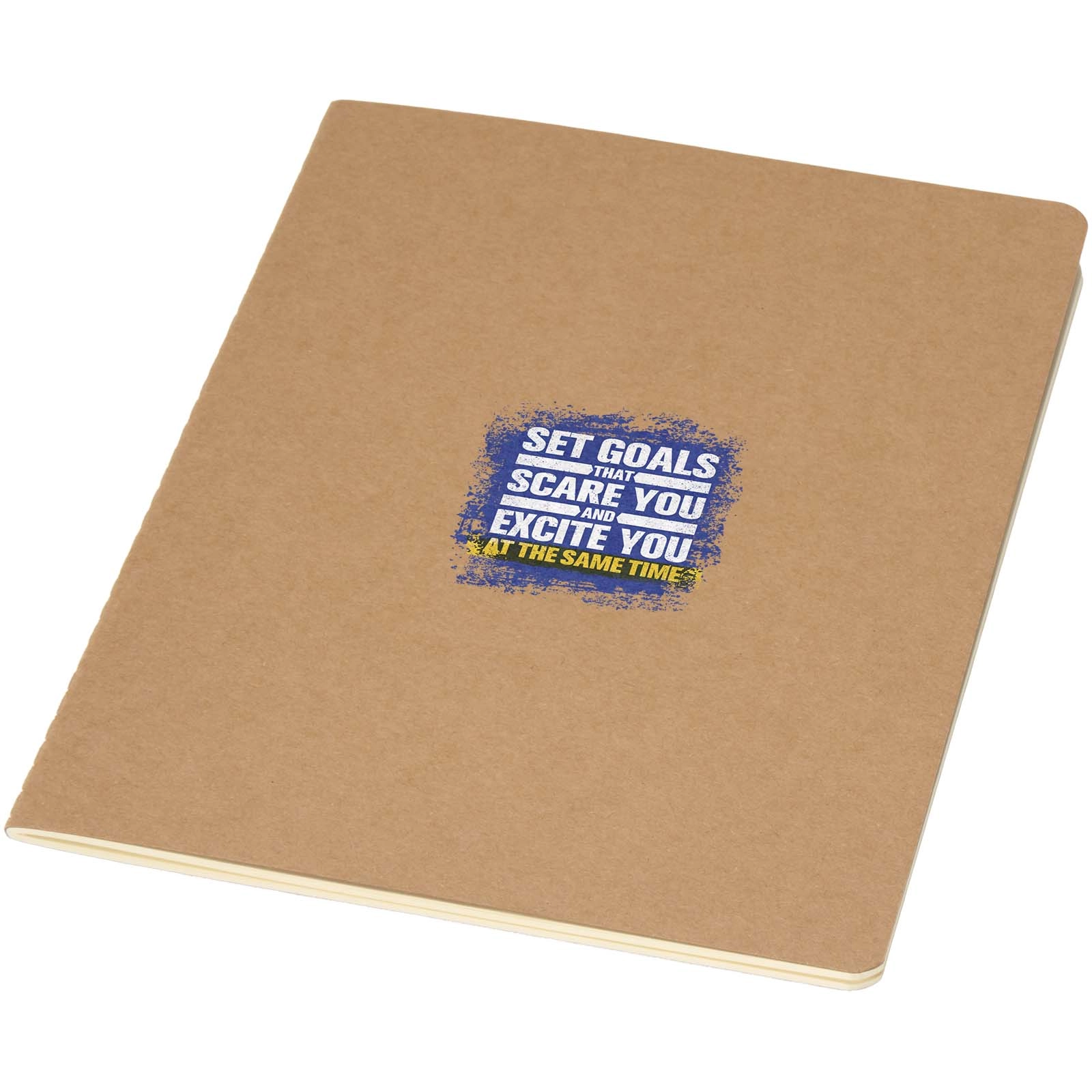 Immagine Blocco note taccuino formato A5 in carta kraft con pagine a righe Slyk