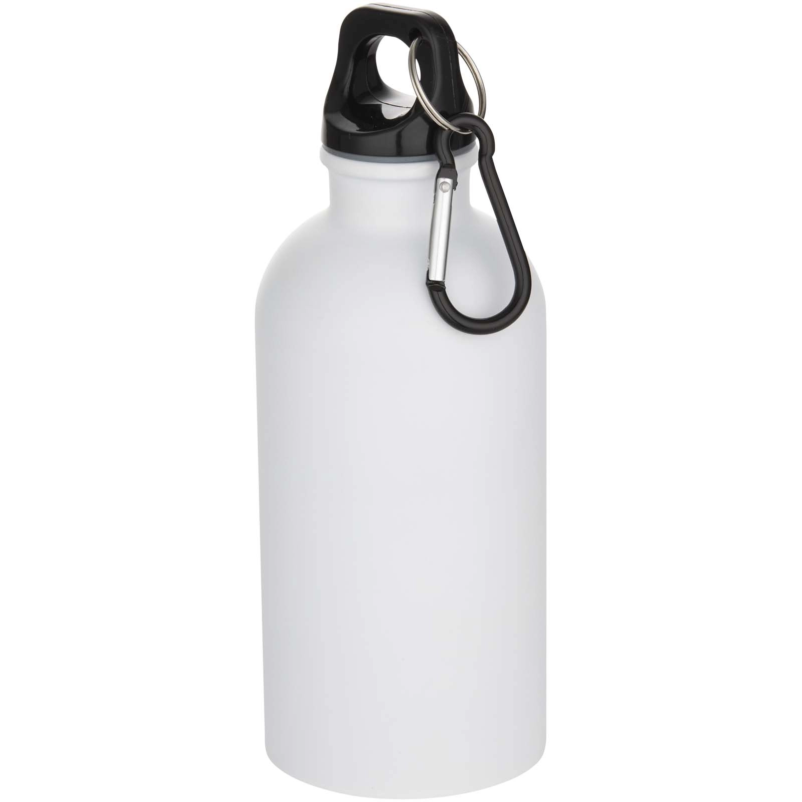 Immagine Borraccia da 400 ml in acciaio inossidabile certificato RCS a parete singola con moschettone Oregon