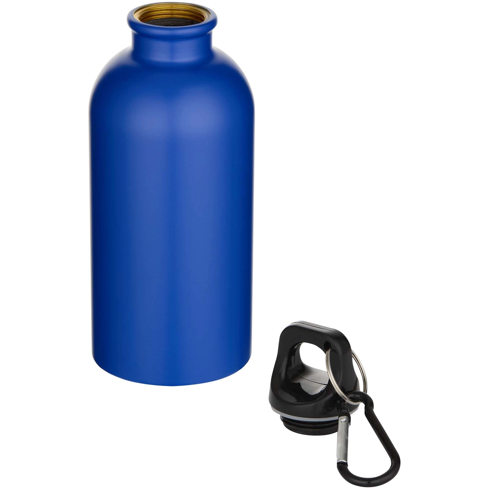 Immagine Borraccia da 400 ml in acciaio inossidabile certificato RCS a parete singola con moschettone Oregon