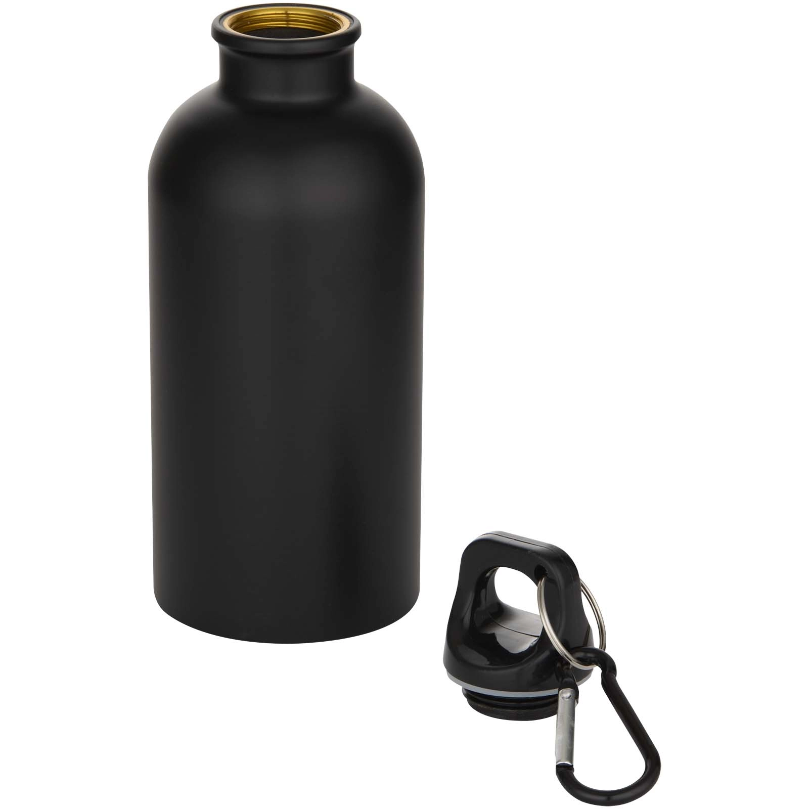 Immagine Borraccia da 400 ml in acciaio inossidabile certificato RCS a parete singola con moschettone Oregon