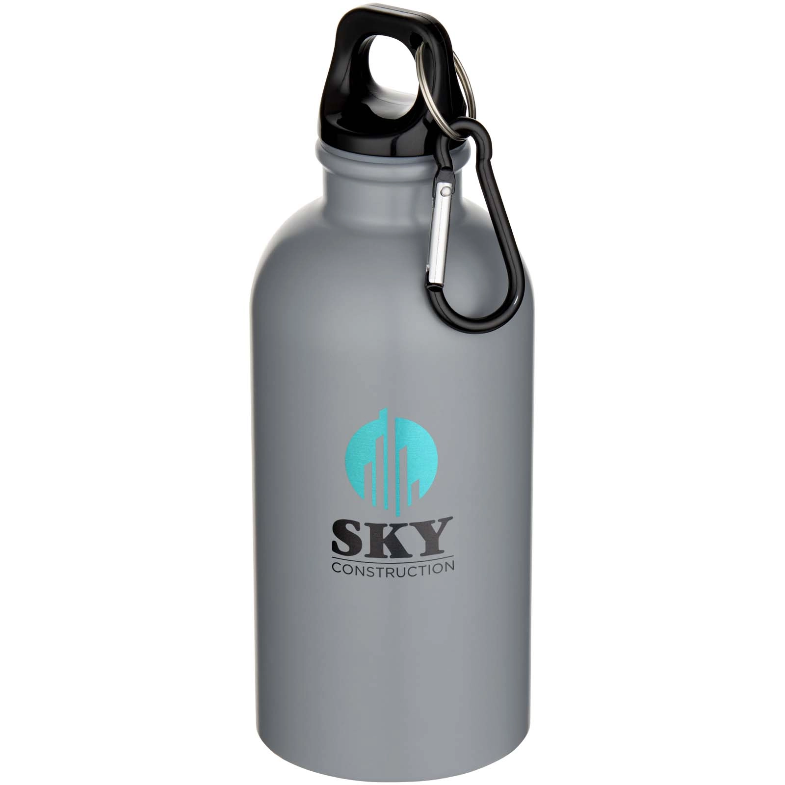 Immagine Borraccia da 400 ml in acciaio inossidabile certificato RCS a parete singola con moschettone Oregon