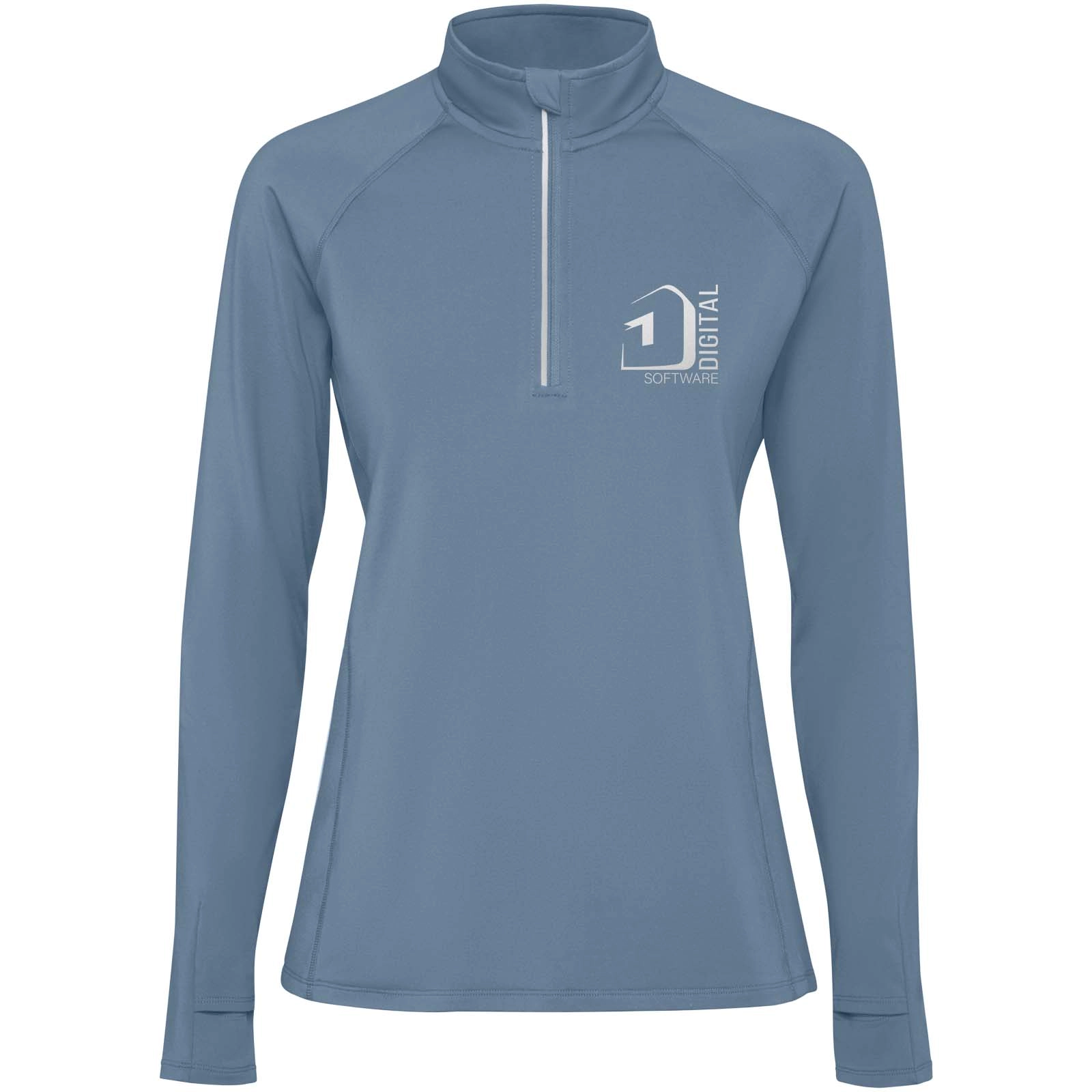 Immagine Felpa a maniche lunghe con mezza zip per donna da 200 g/m² Estambul