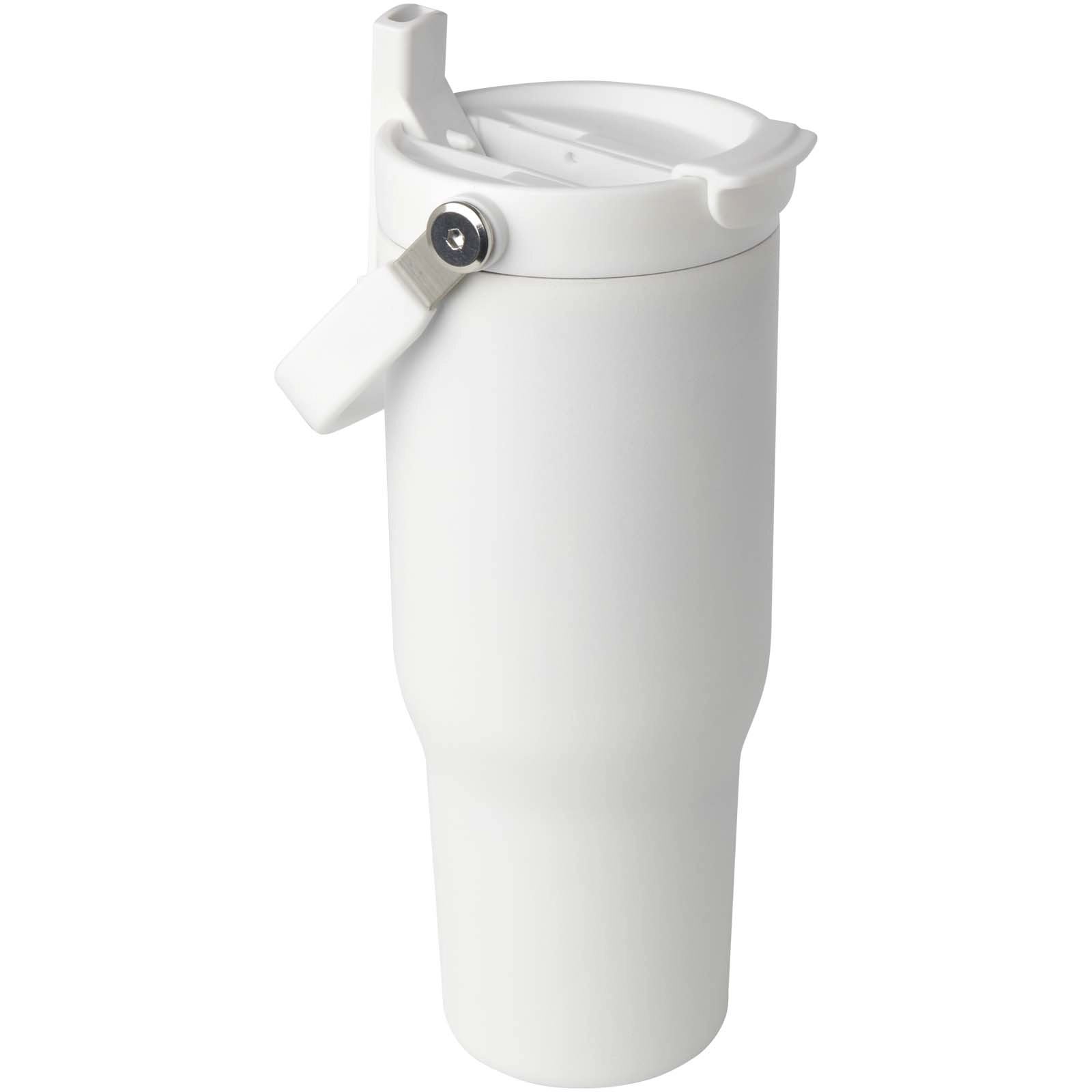 Immagine Bicchiere termico da 900 ml in acciaio inossidabile riciclato certificato RCS con sottovuoto in rame e coperchio a doppia fun