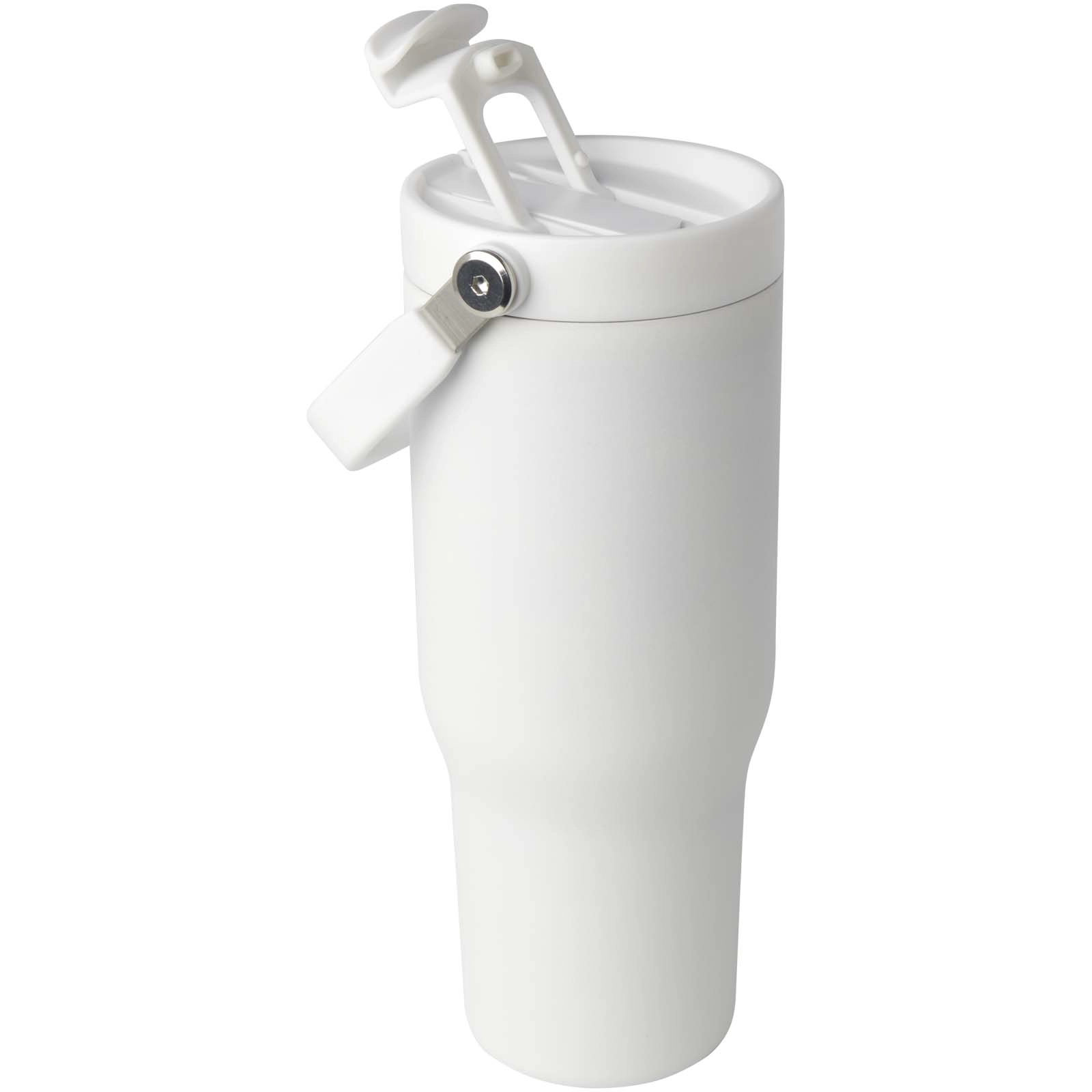 Immagine Bicchiere termico da 900 ml in acciaio inossidabile riciclato certificato RCS con sottovuoto in rame e coperchio a doppia fun