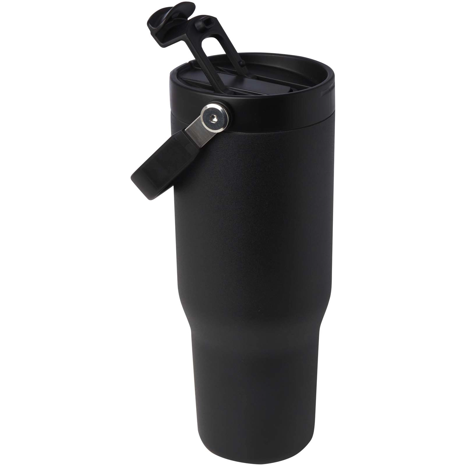 Immagine Bicchiere termico da 900 ml in acciaio inossidabile riciclato certificato RCS con sottovuoto in rame e coperchio a doppia fun
