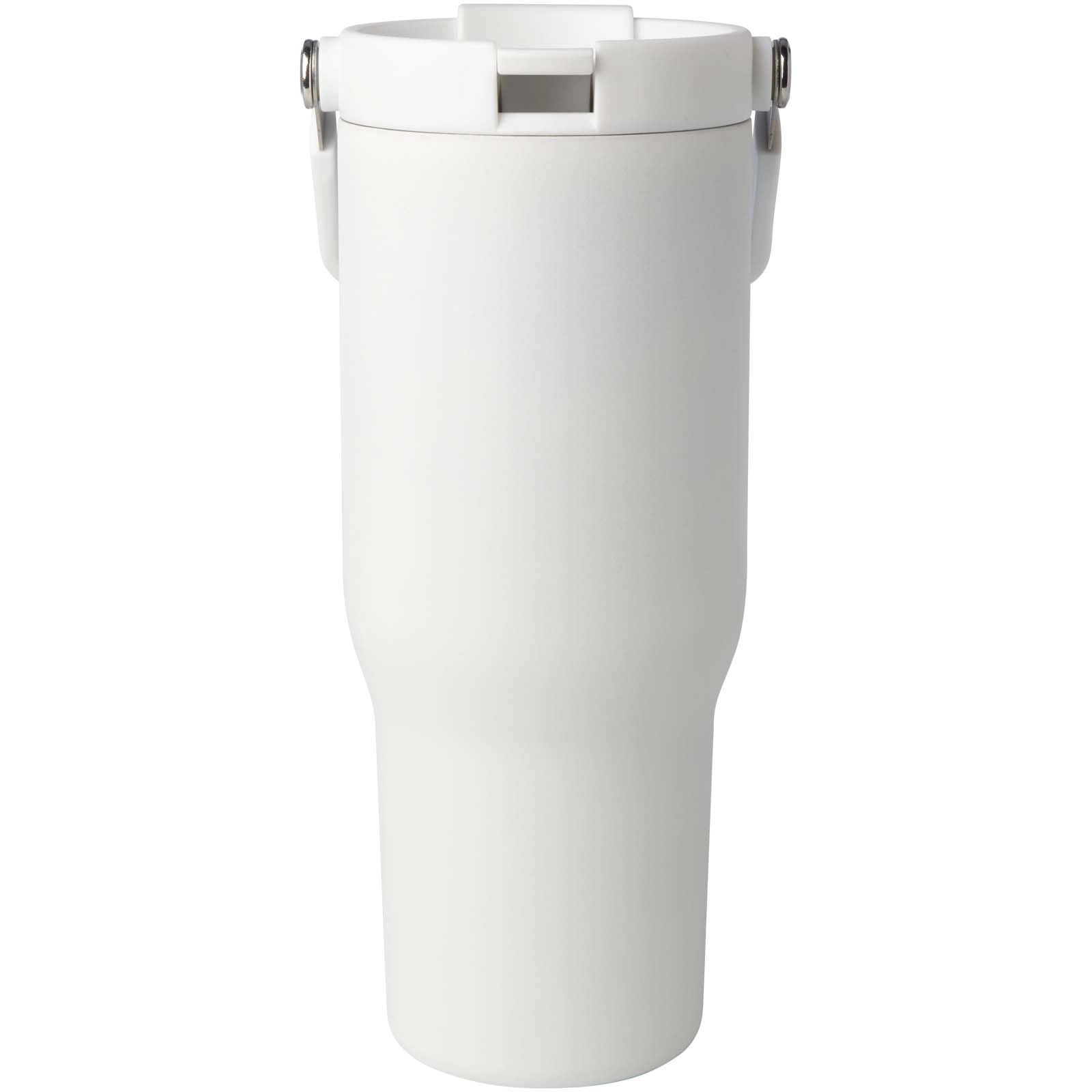 Immagine Bicchiere termico da 900 ml in acciaio inossidabile riciclato certificato RCS con sottovuoto in rame e coperchio a doppia fun