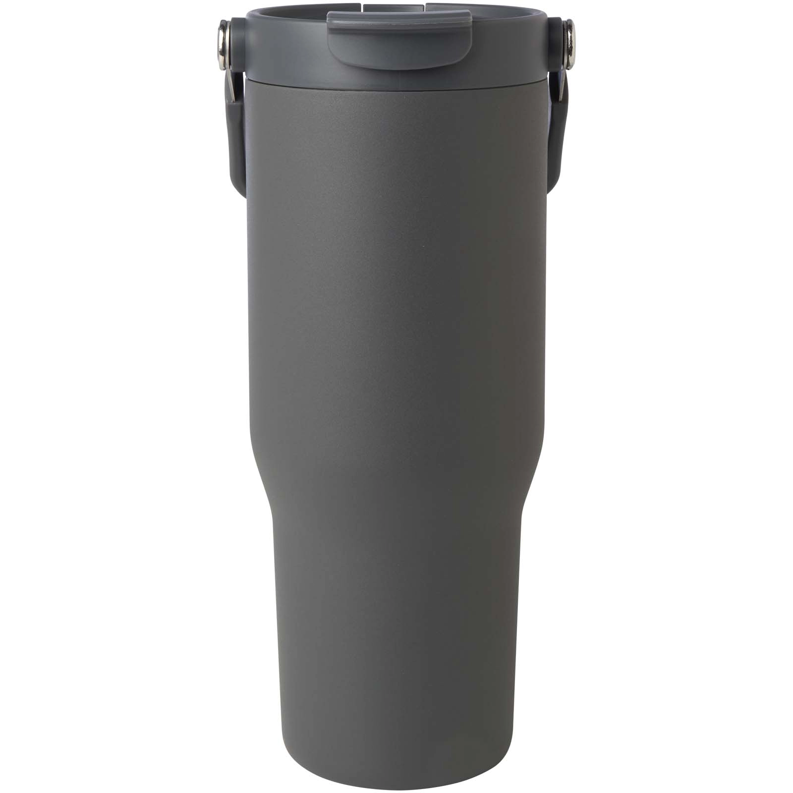 Immagine Bicchiere termico da 900 ml in acciaio inossidabile riciclato certificato RCS con sottovuoto in rame e coperchio a doppia fun
