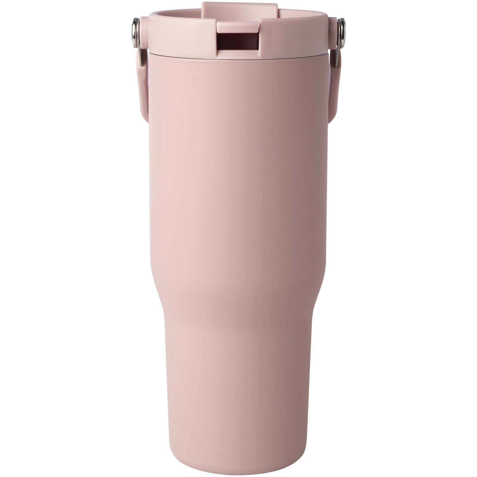 Immagine Bicchiere termico da 900 ml in acciaio inossidabile riciclato certificato RCS con sottovuoto in rame e coperchio a doppia fun