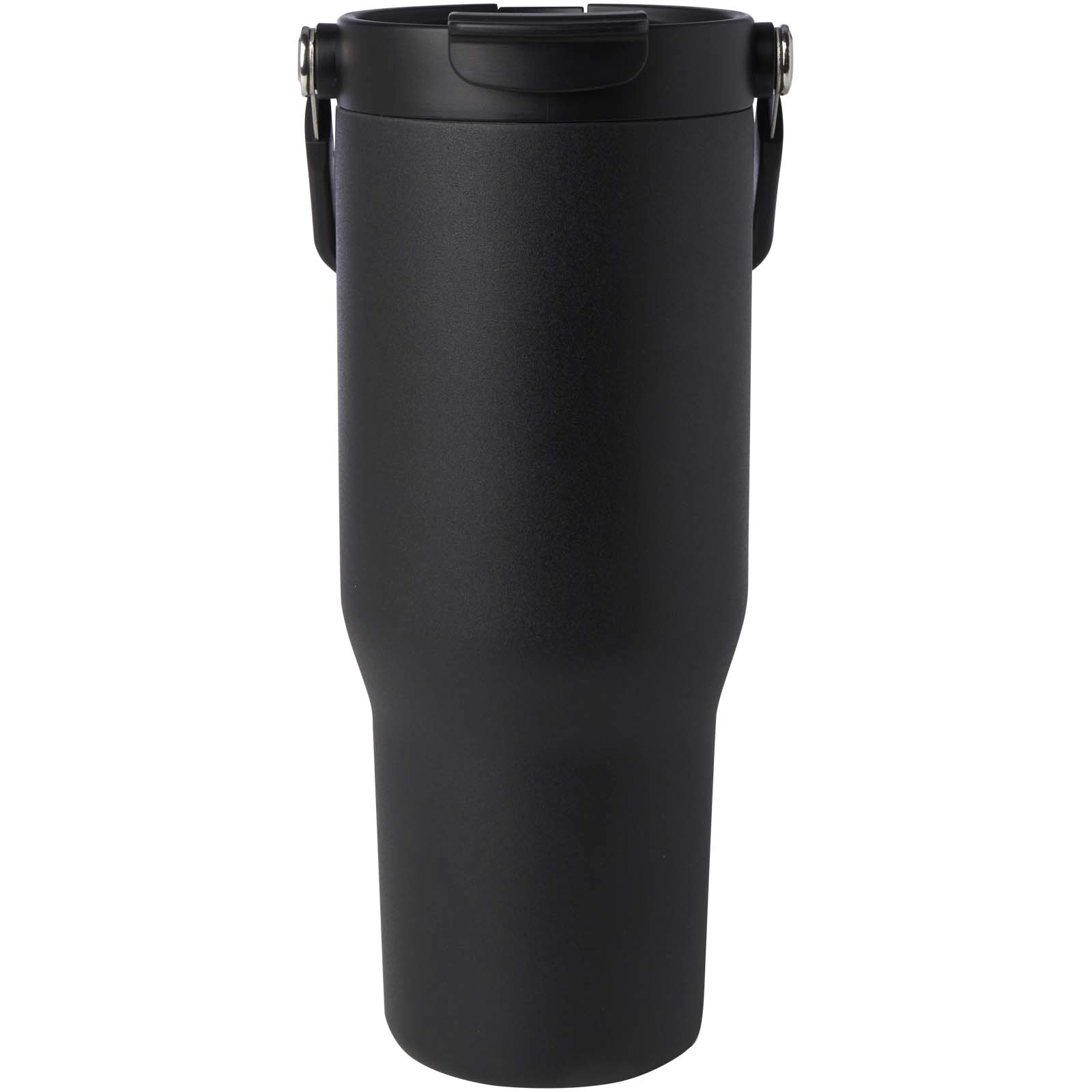 Immagine Bicchiere termico da 900 ml in acciaio inossidabile riciclato certificato RCS con sottovuoto in rame e coperchio a doppia fun