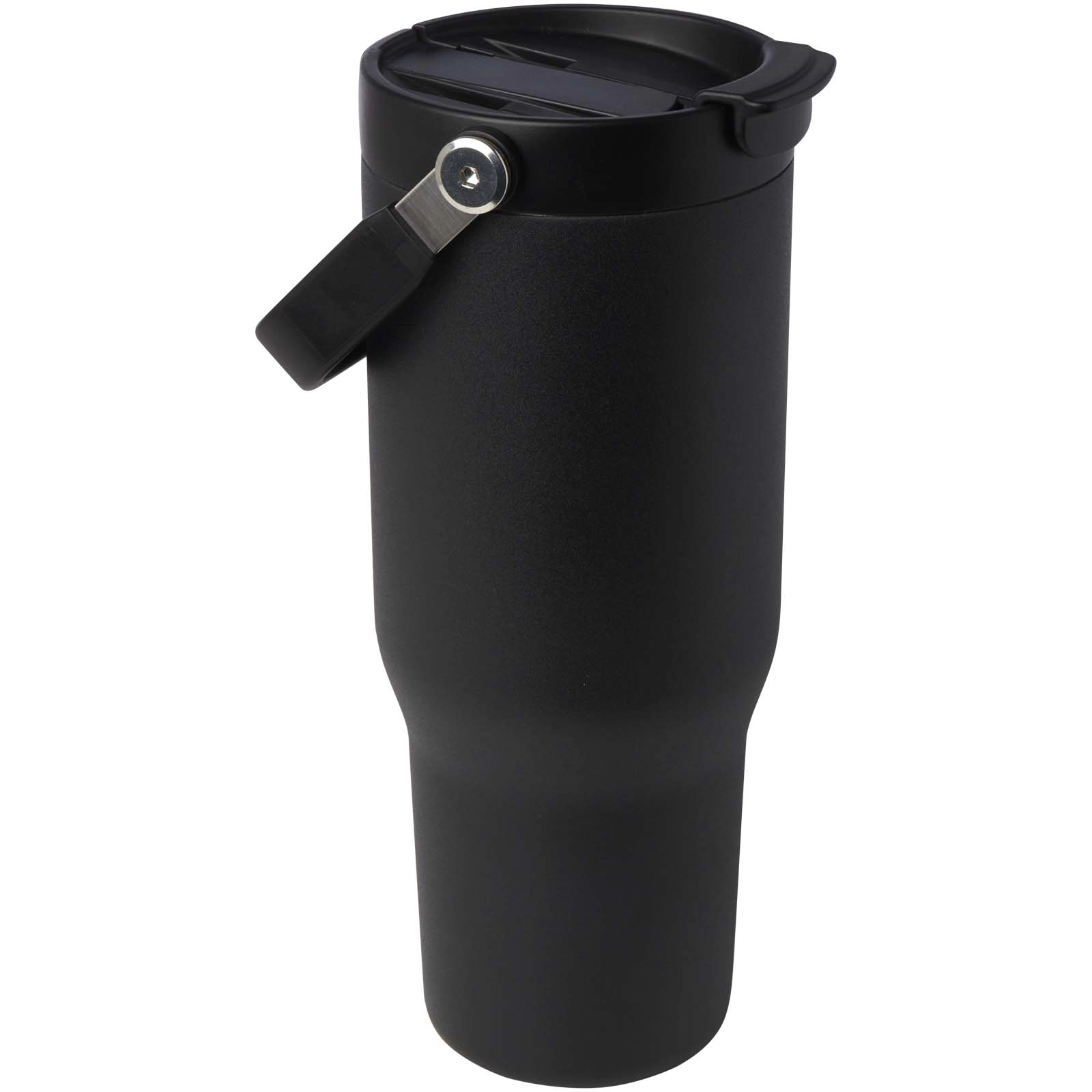 Immagine Bicchiere termico da 900 ml in acciaio inossidabile riciclato certificato RCS con sottovuoto in rame e coperchio a doppia fun