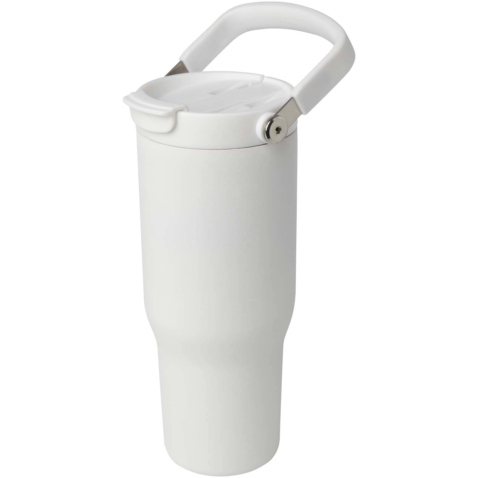 Immagine Bicchiere termico da 900 ml in acciaio inossidabile riciclato certificato RCS con sottovuoto in rame e coperchio a doppia fun