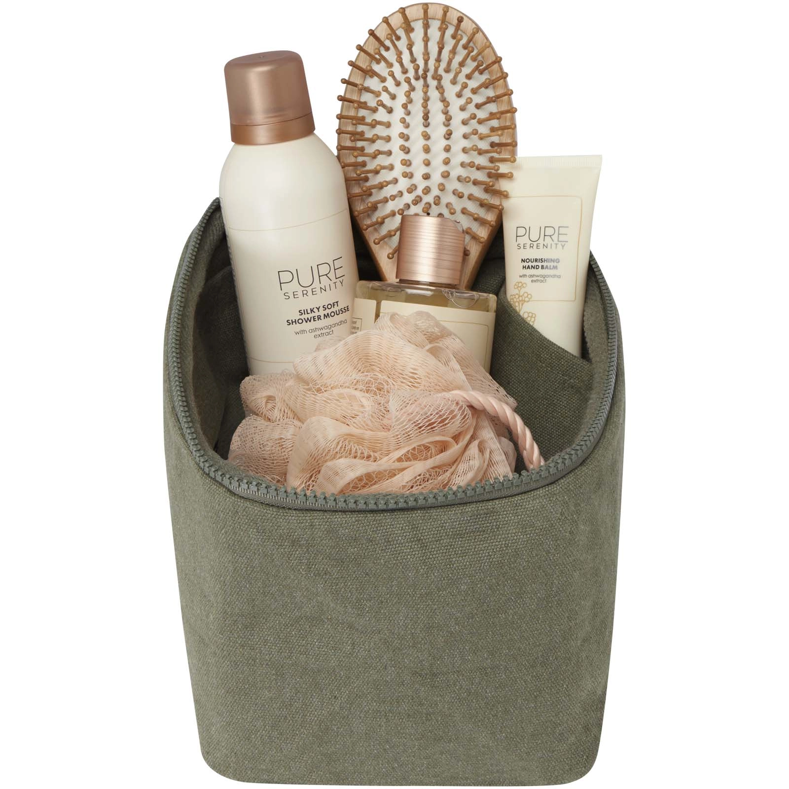 Immagine Organizer per articoli per l'igiene personale in cotone riciclato da 500 g/m² Trace Aware™