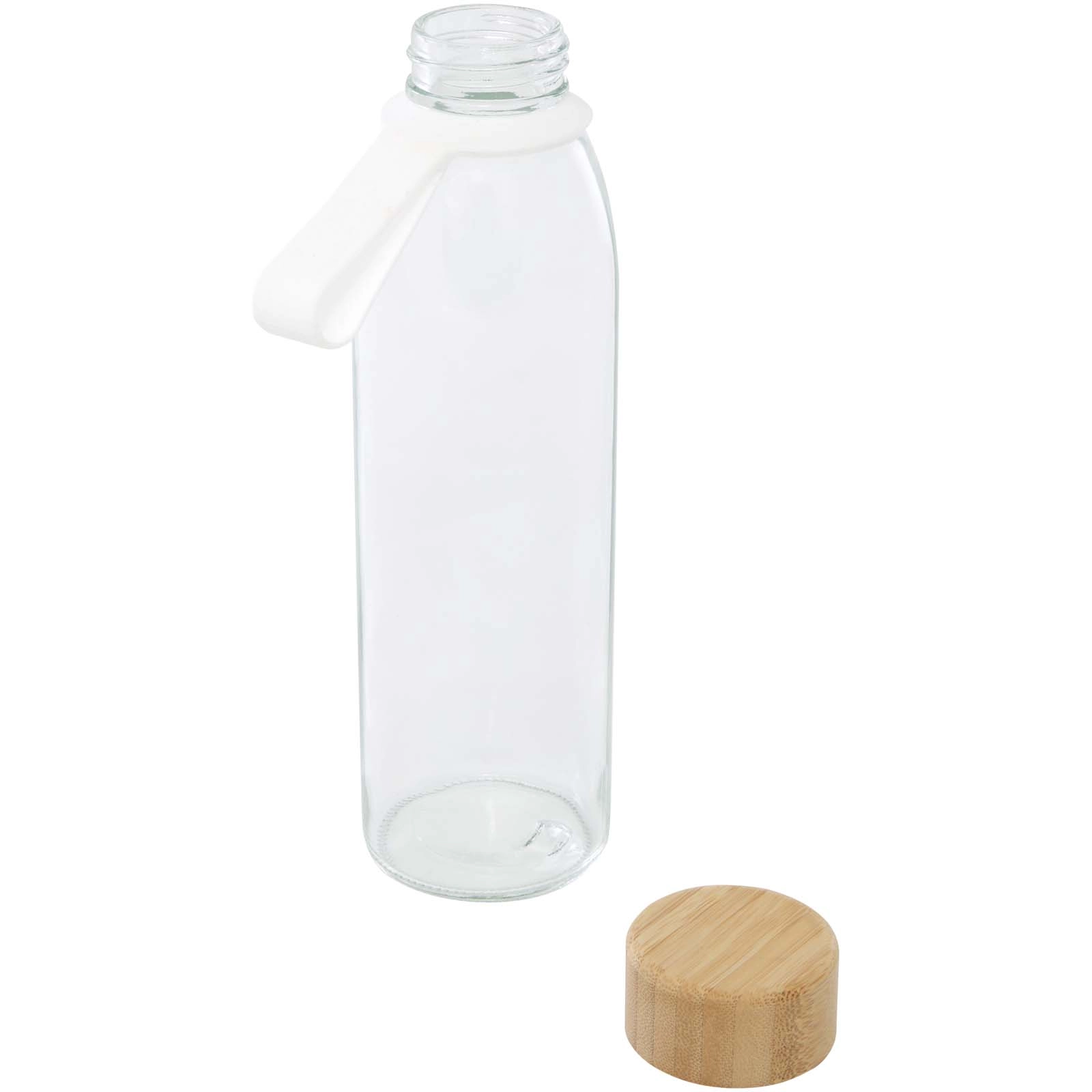Immagine Borraccia in vetro da 500 ml con manico in silicone e coperchio in bambù Porto 