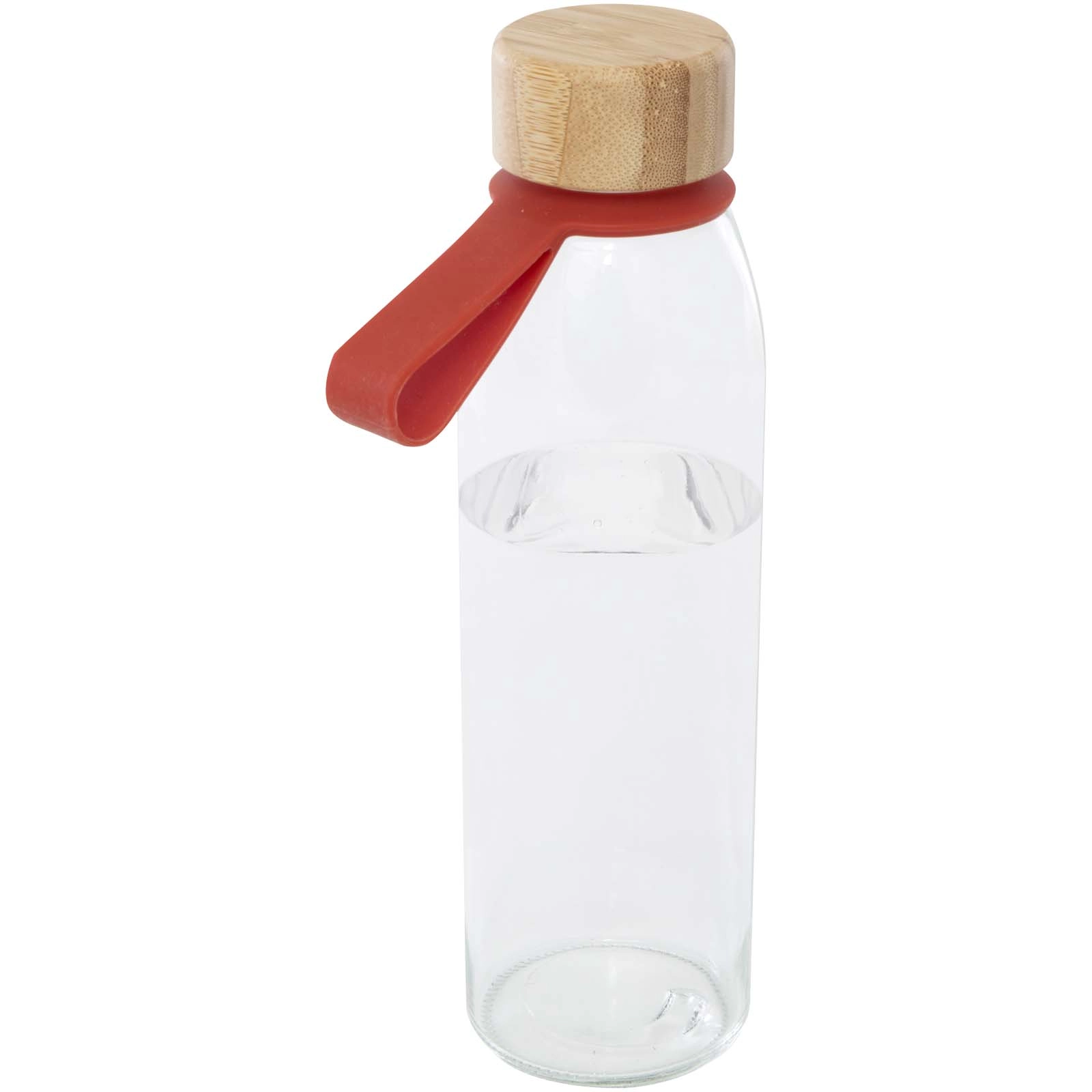 Immagine Borraccia in vetro da 500 ml con manico in silicone e coperchio in bambù Porto 