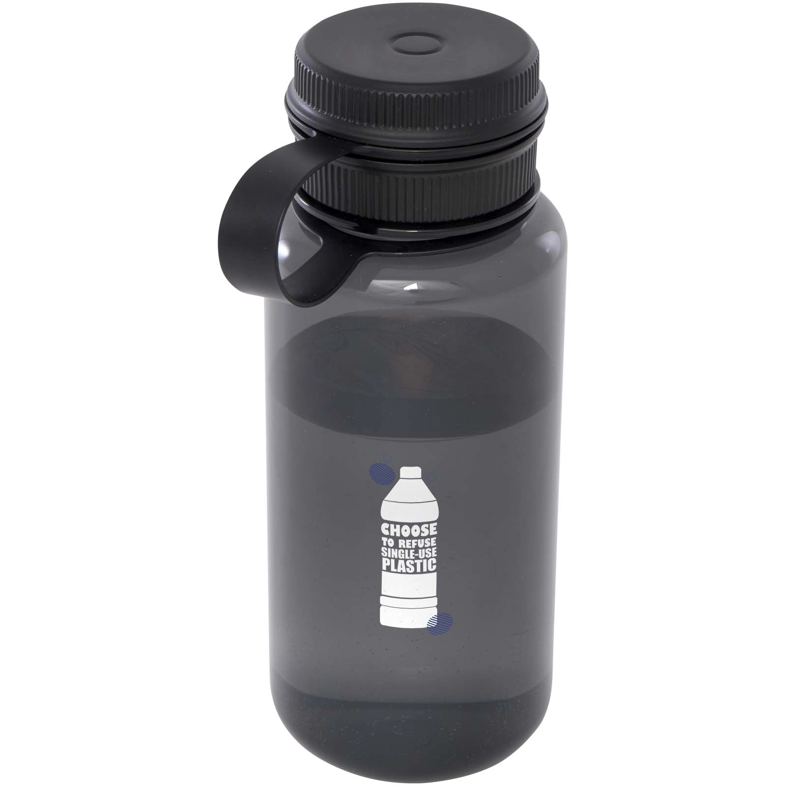 Immagine Borraccia sportiva da 900 ml in PET riciclato certificato RCS con coperchio multifunzione Ryder 