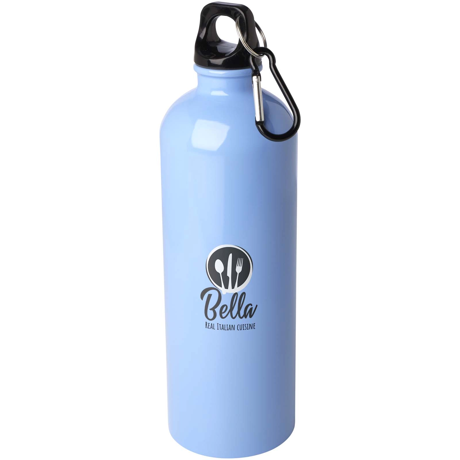 Immagine Borraccia da 750 ml in acciaio inossidabile certificato RCS a parete singola con moschettone Oregon