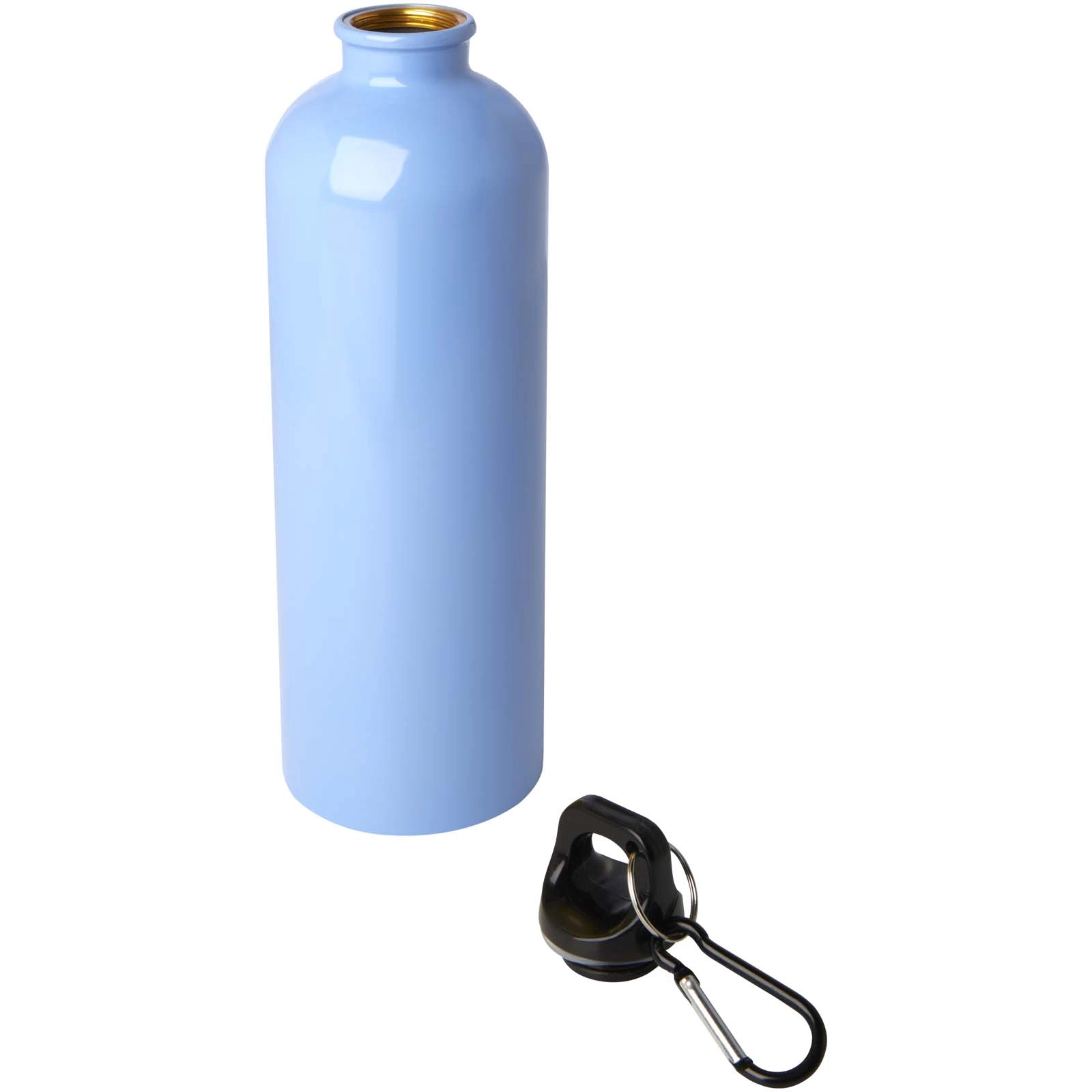 Immagine Borraccia da 750 ml in acciaio inossidabile certificato RCS a parete singola con moschettone Oregon