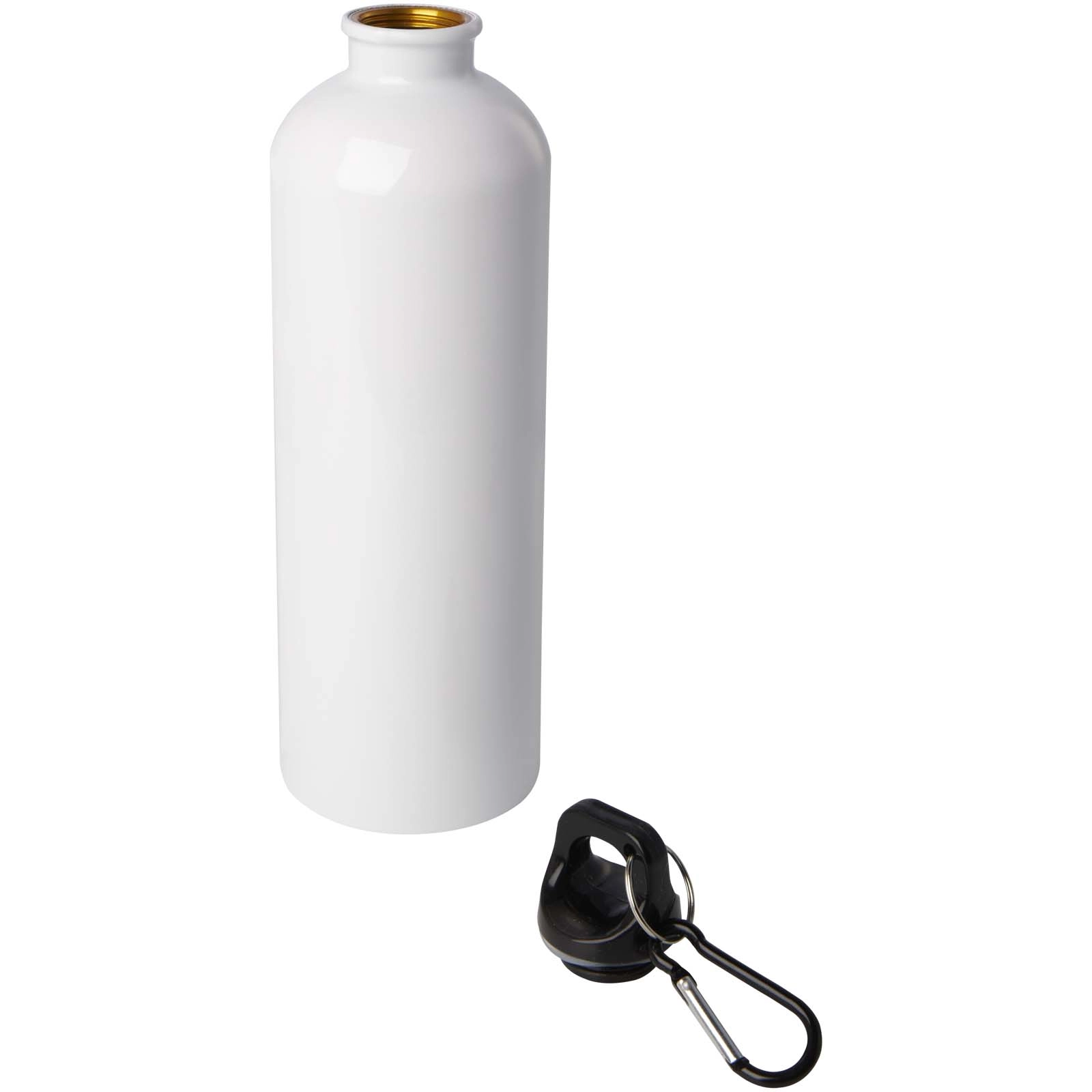 Immagine Borraccia da 750 ml in acciaio inossidabile certificato RCS a parete singola con moschettone Oregon