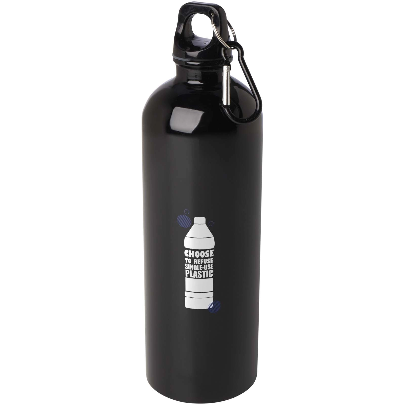 Immagine Borraccia da 750 ml in acciaio inossidabile certificato RCS a parete singola con moschettone Oregon