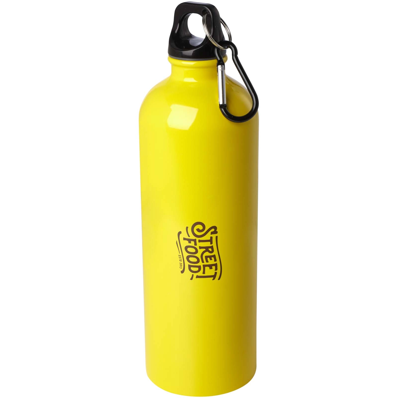 Immagine Borraccia da 750 ml in acciaio inossidabile certificato RCS a parete singola con moschettone Oregon