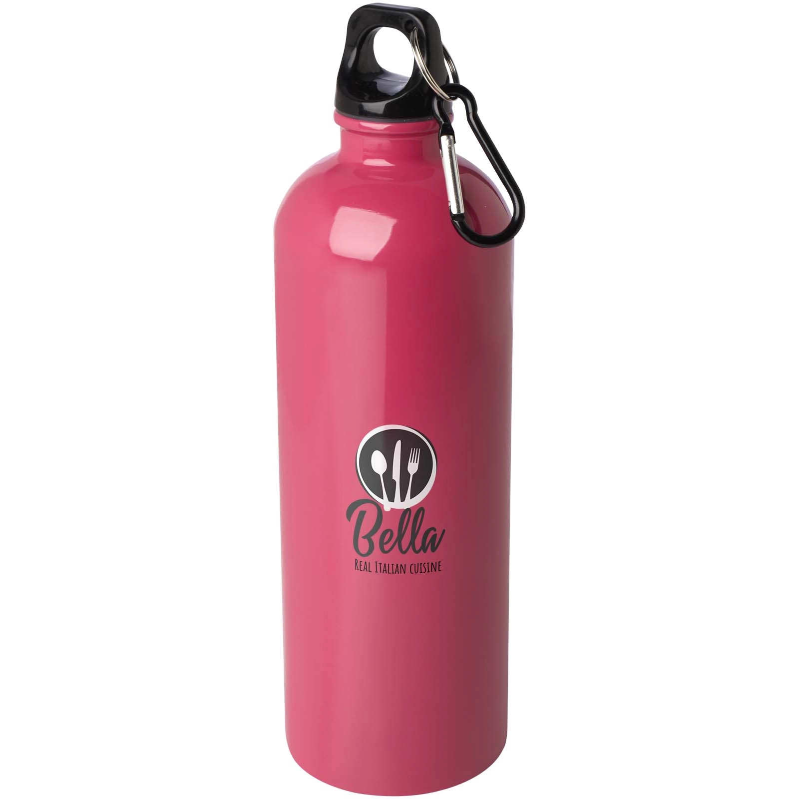 Immagine Borraccia da 750 ml in acciaio inossidabile certificato RCS a parete singola con moschettone Oregon