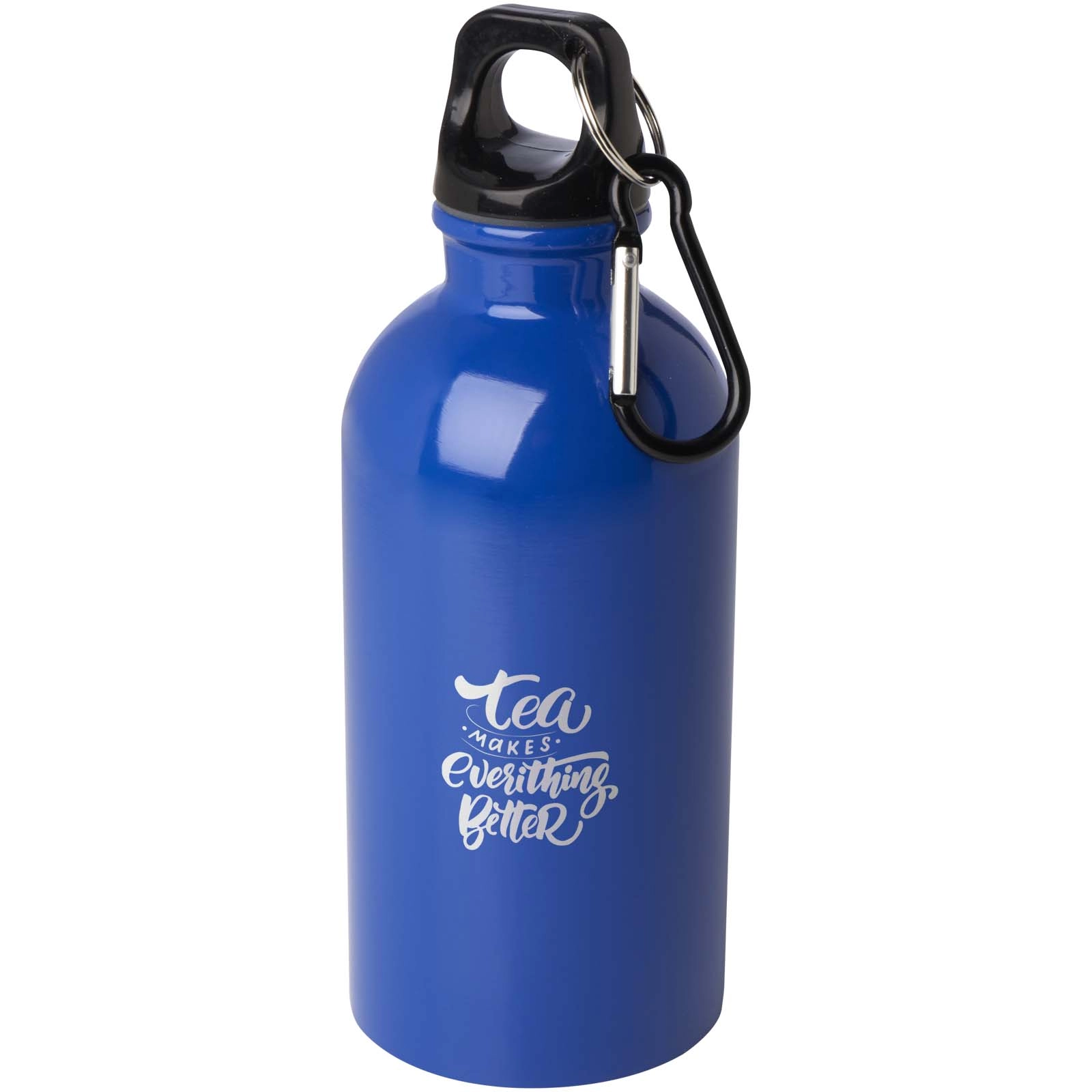 Immagine Borraccia da 400 ml in acciaio inossidabile certificato RCS a parete singola con moschettone Oregon