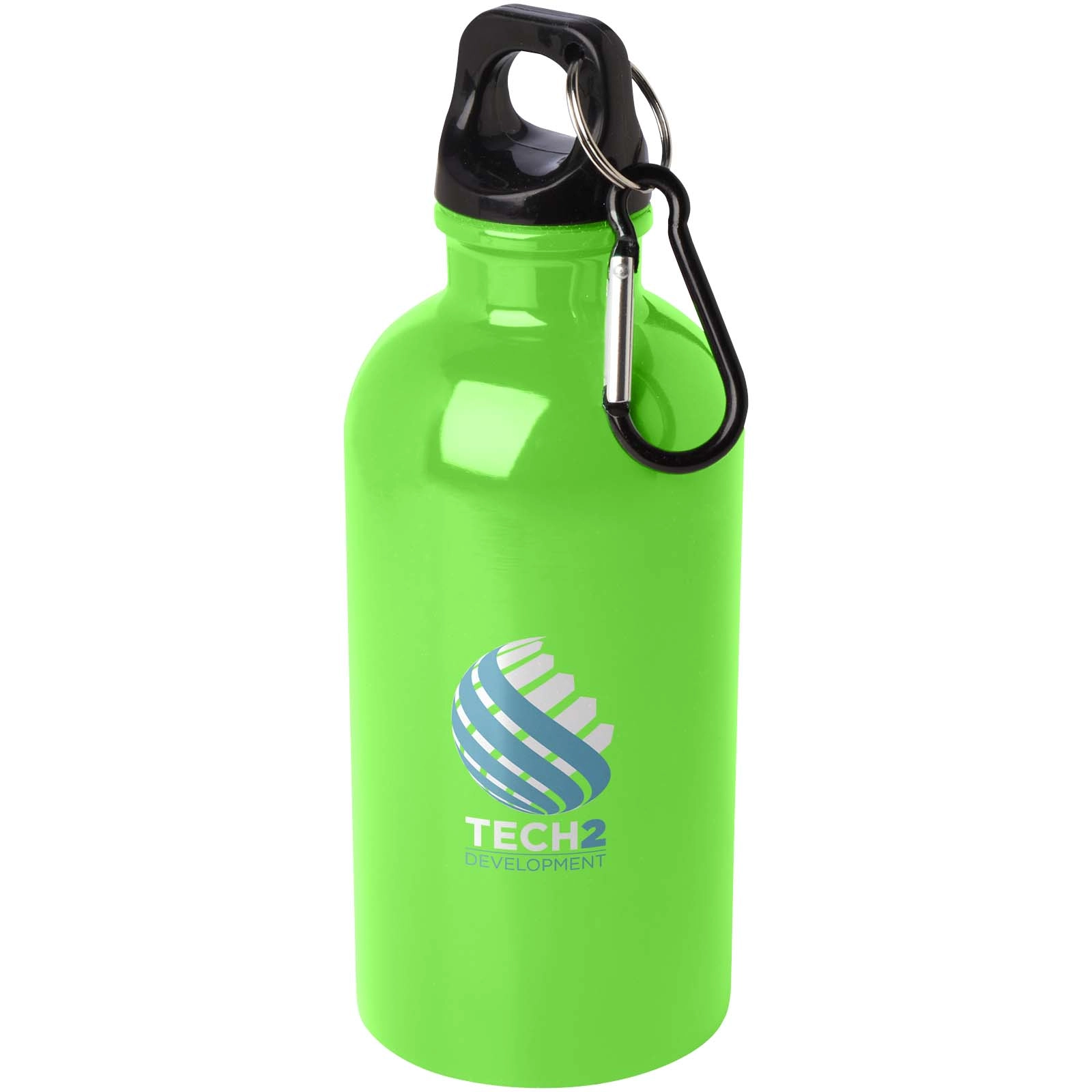 Immagine Borraccia da 400 ml in acciaio inossidabile certificato RCS a parete singola con moschettone Oregon