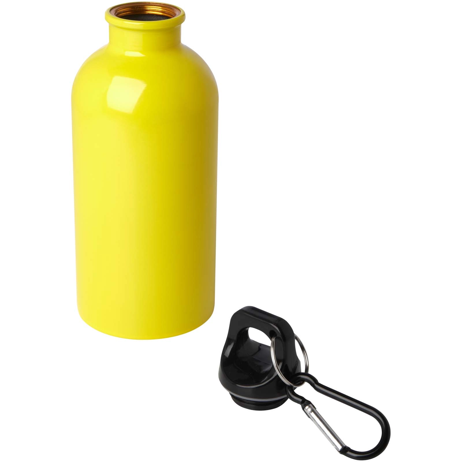Immagine Borraccia da 400 ml in acciaio inossidabile certificato RCS a parete singola con moschettone Oregon