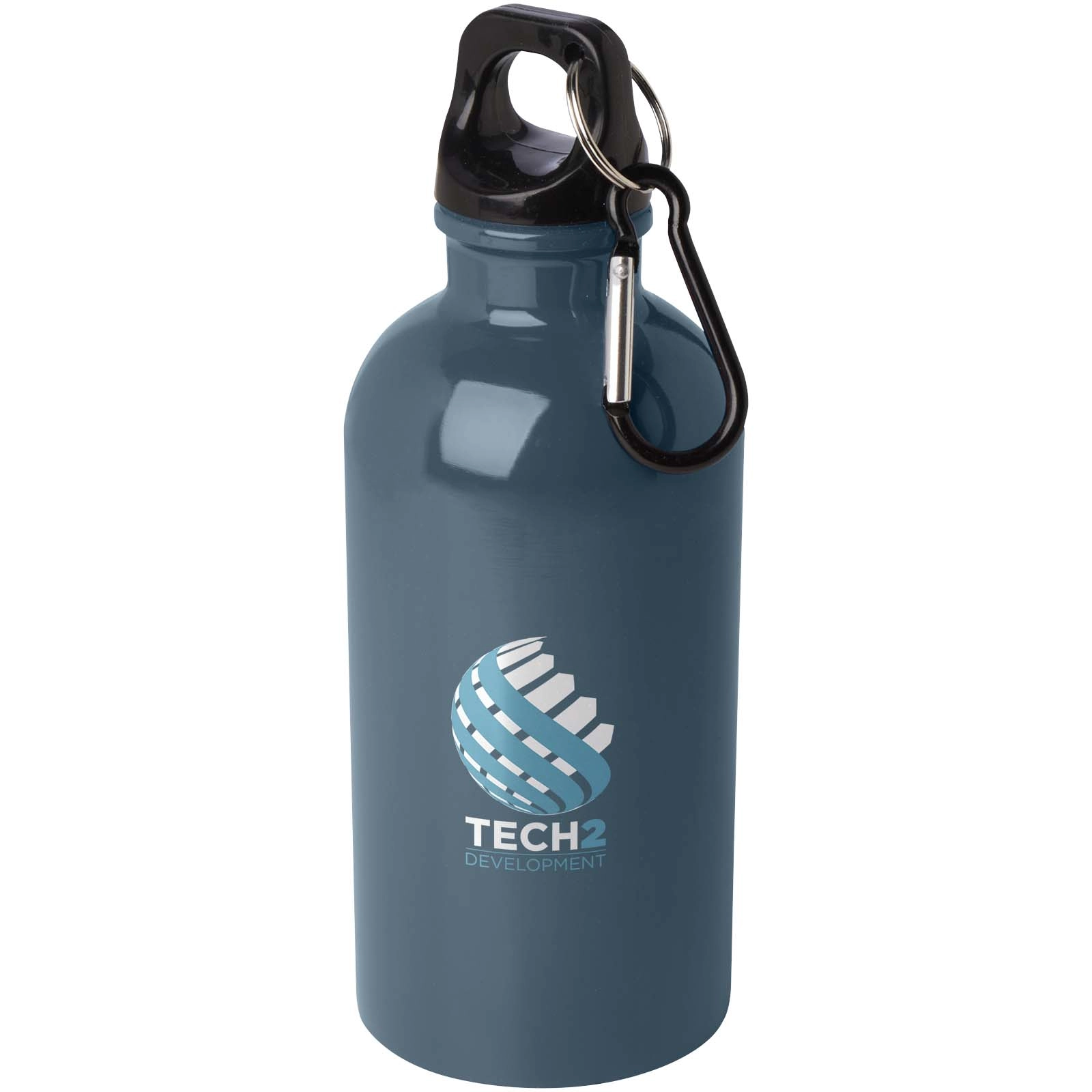 Immagine Borraccia da 400 ml in acciaio inossidabile certificato RCS a parete singola con moschettone Oregon