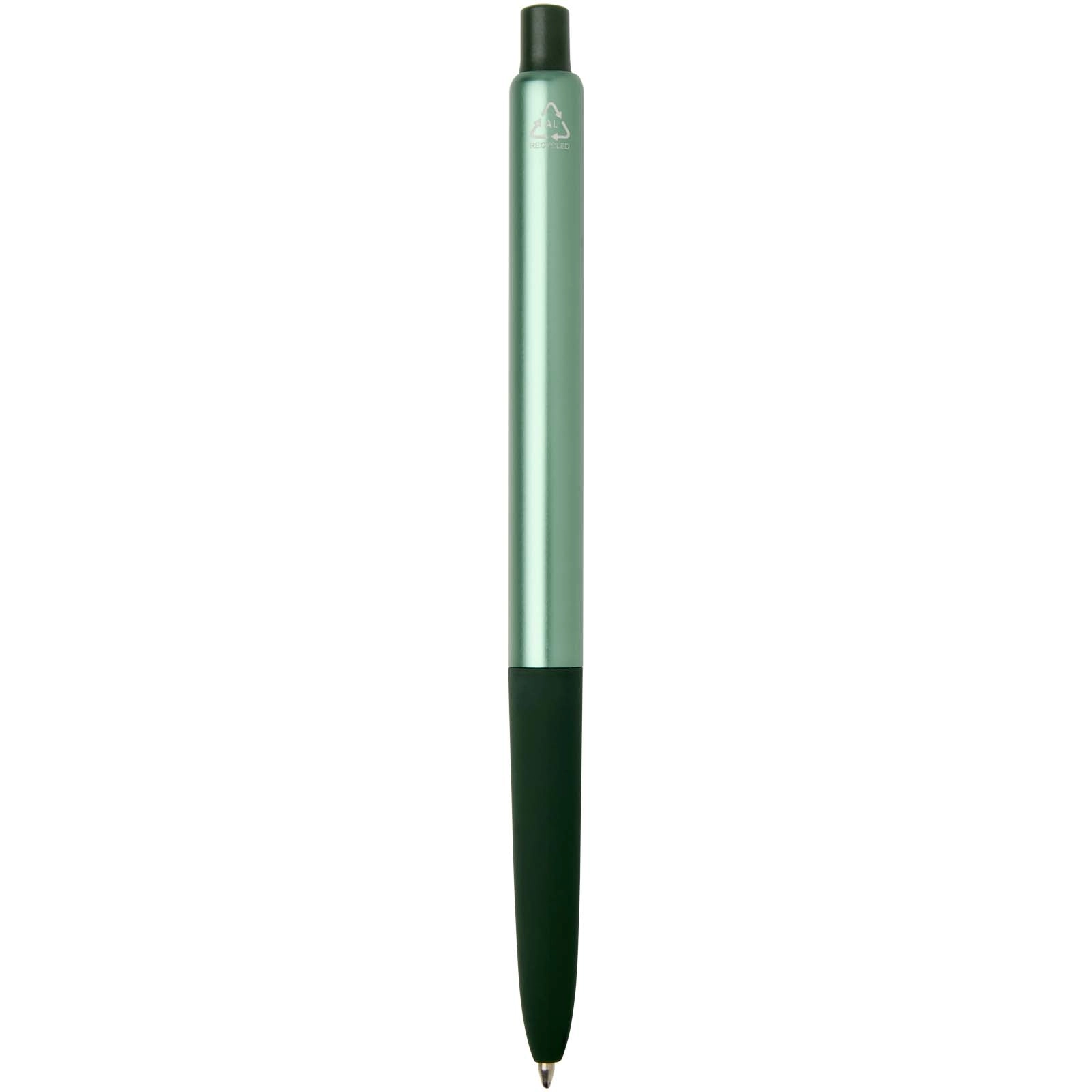 Immagine Penna a sfera a scatto in alluminio riciclato con finitura anodizzata Soffit (inchiostro blu)