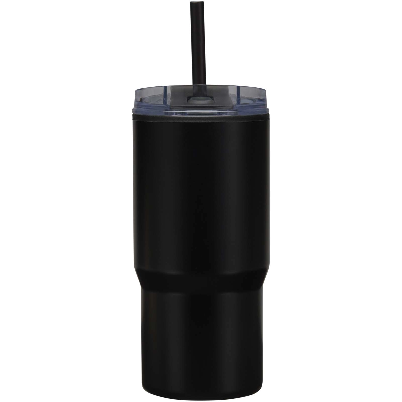Immagine Bicchiere termico in materiale riciclato RCS a doppia parete con cannuccia da 540 ml Westin