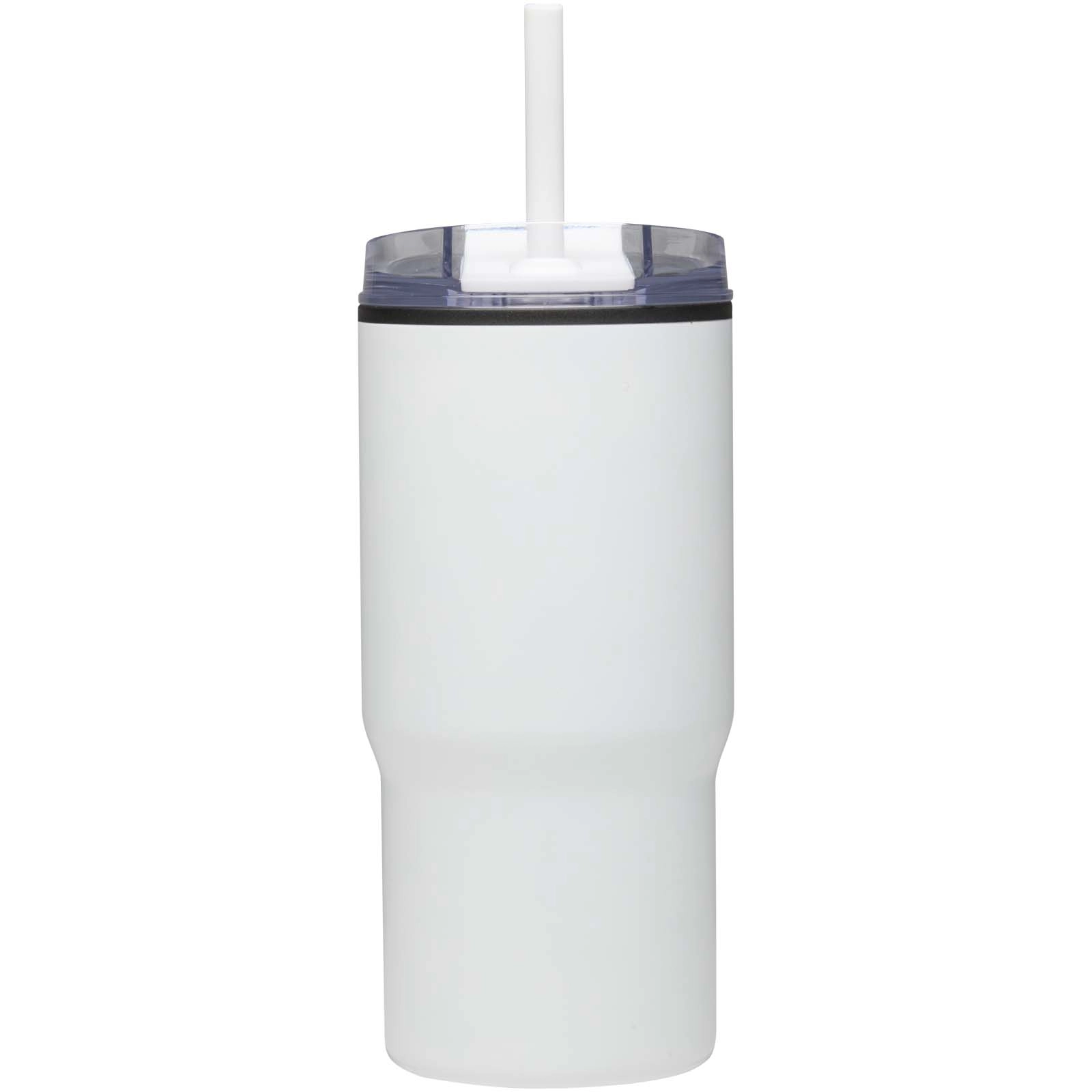 Immagine Bicchiere termico in materiale riciclato RCS a doppia parete con cannuccia da 540 ml Westin