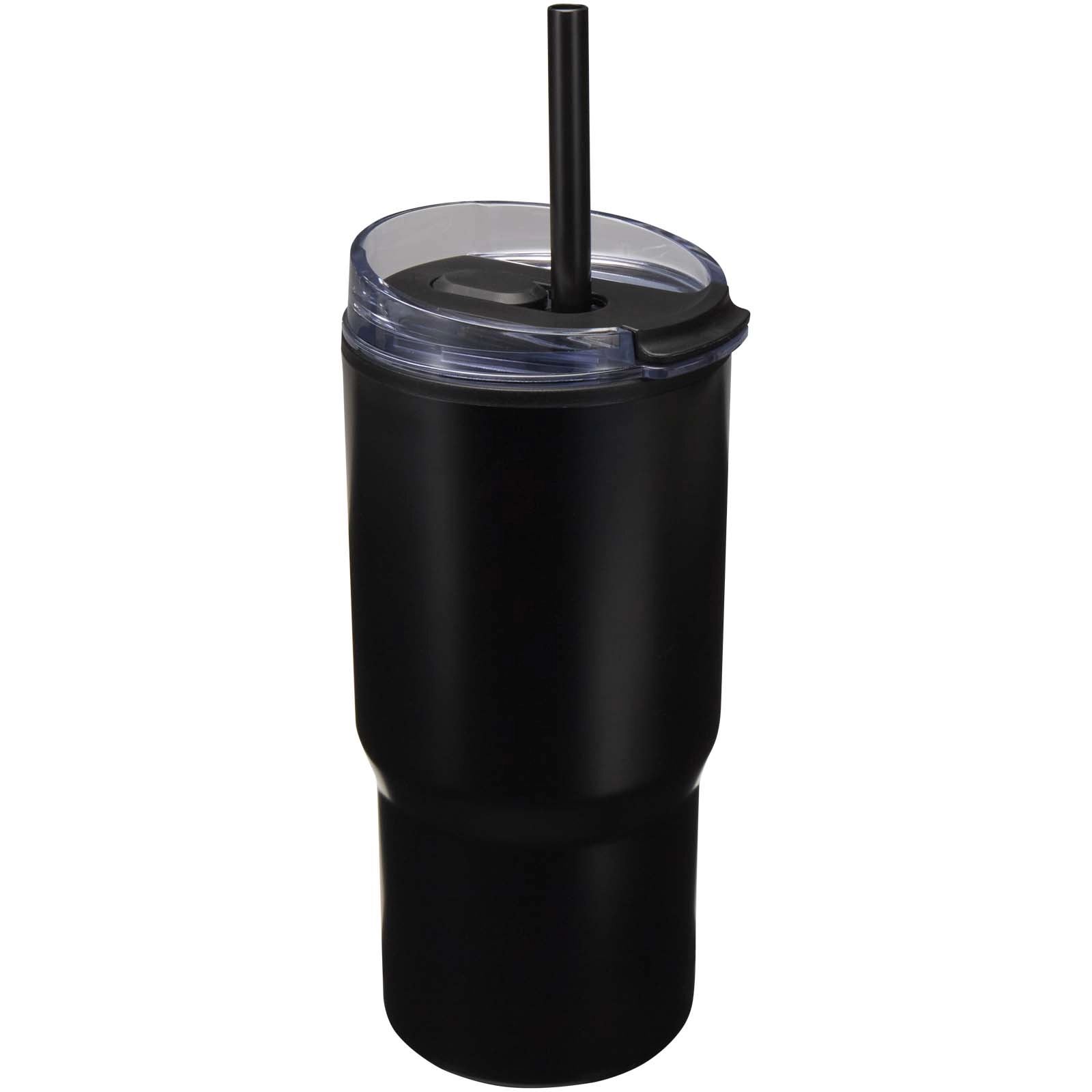 Immagine Bicchiere termico in materiale riciclato RCS a doppia parete con cannuccia da 540 ml Westin