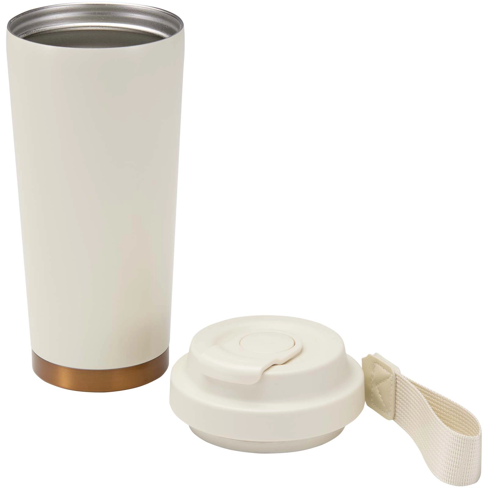 Immagine Bicchiere termico da 480 ml in acciaio inossidabile riciclato RCS a doppia parete Hampton