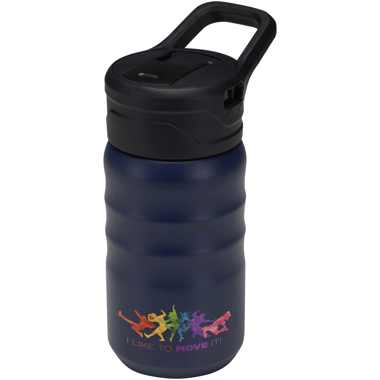 Immagine Borraccia sportiva in acciaio inossidabile a doppia parete riciclato RCS con cannuccia ribaltabile d 350 ml Knox