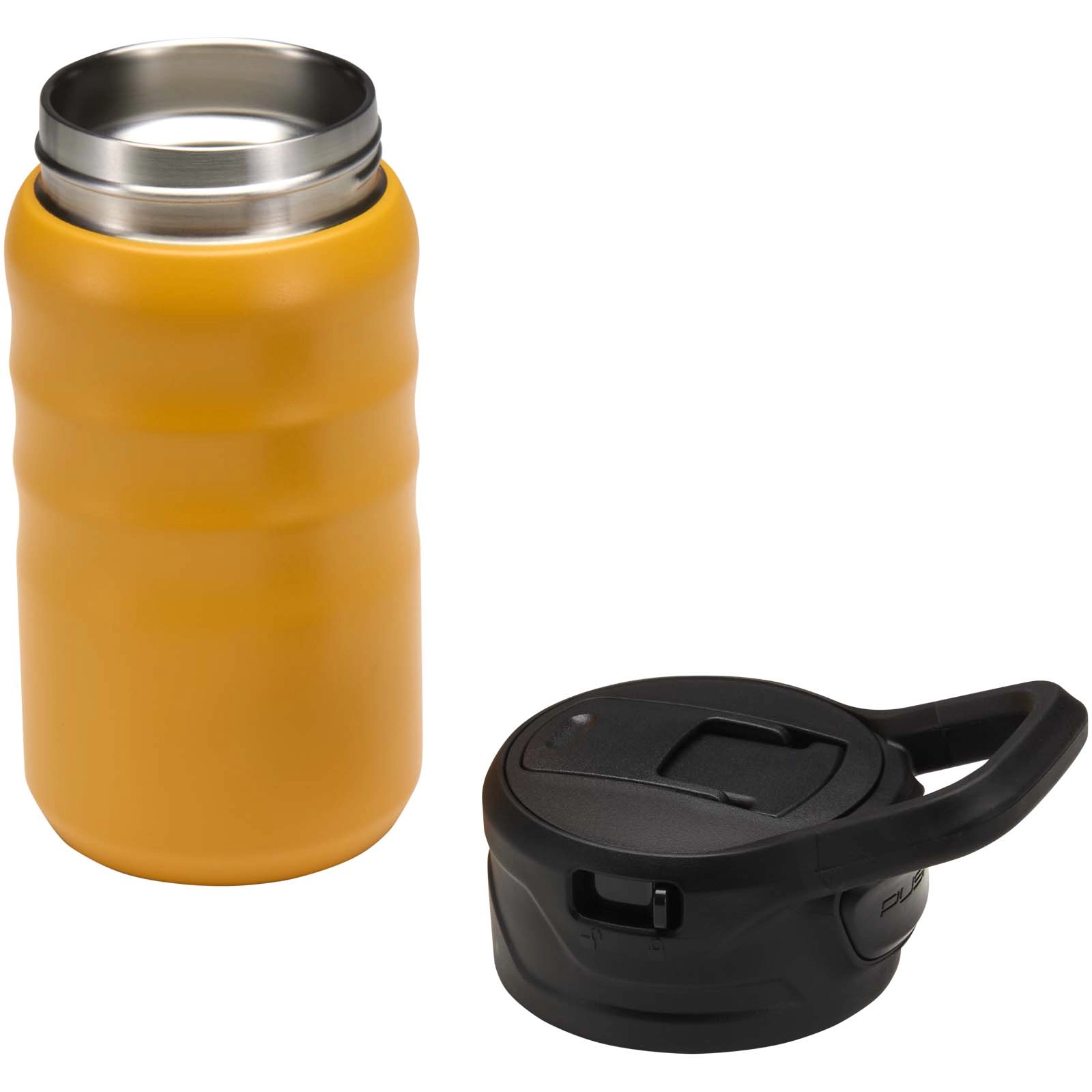 Immagine Borraccia sportiva in acciaio inossidabile a doppia parete riciclato RCS con cannuccia ribaltabile d 350 ml Knox