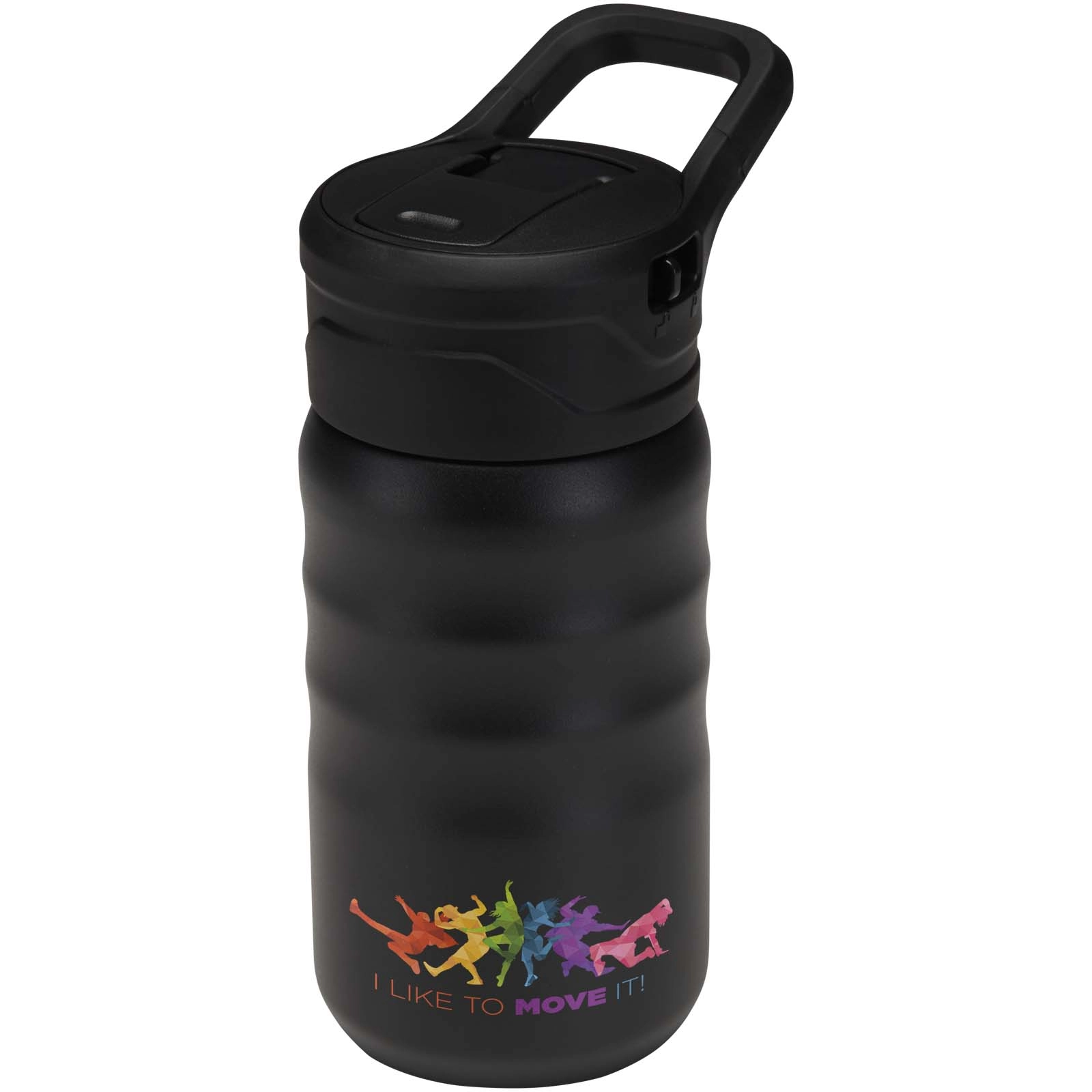 Immagine Borraccia sportiva in acciaio inossidabile a doppia parete riciclato RCS con cannuccia ribaltabile d 350 ml Knox