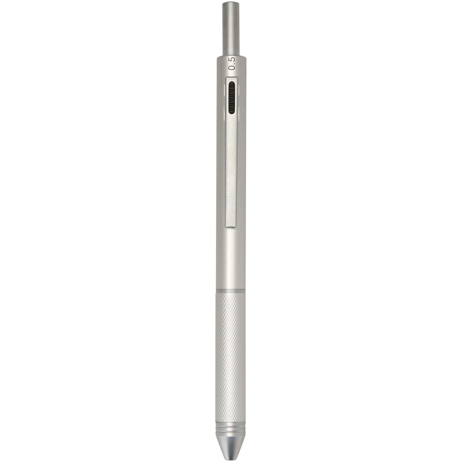 Immagine Penna a sfera 4 in 1 in acciaio inossidabile riciclato certificato RCS Tine