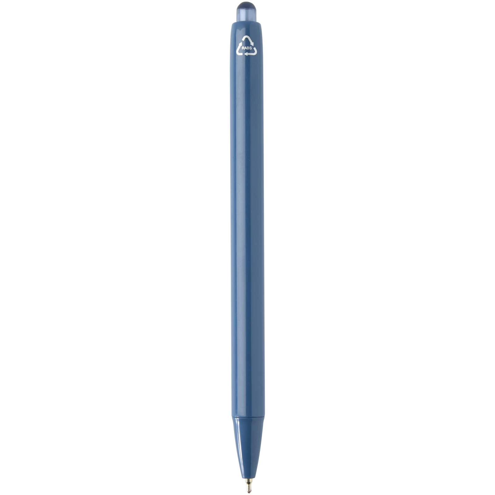 Immagine Penna a sfera a doppia iniezione in materiale riciclato certificato RCS (inchiostro blu) Glen